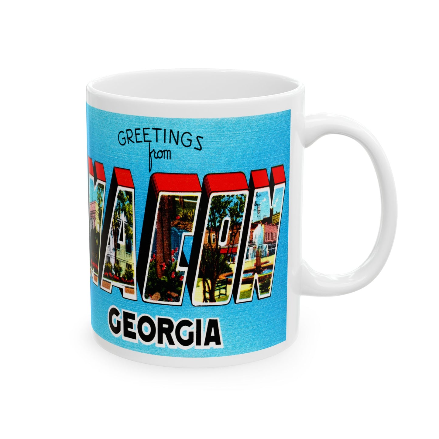 Memebly Retro Greetings from Macon GA Coffee Mug