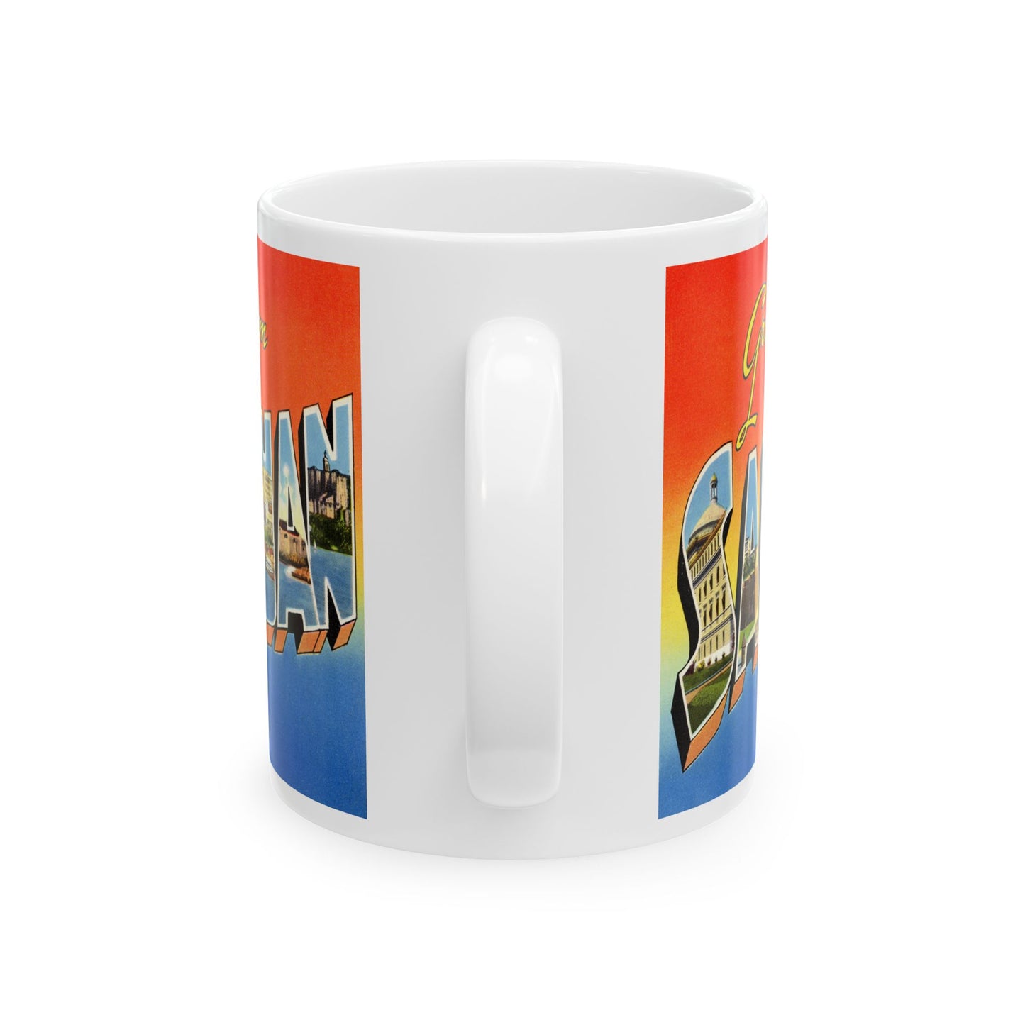 Memebly Vintage Greetings from San Juan Puerto Rico Coffee Mug