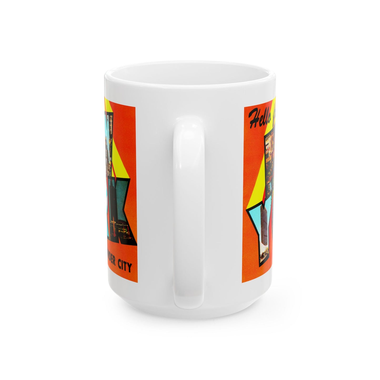 Memebly Retro 1950s Greetings from New York City New York Coffee Mug