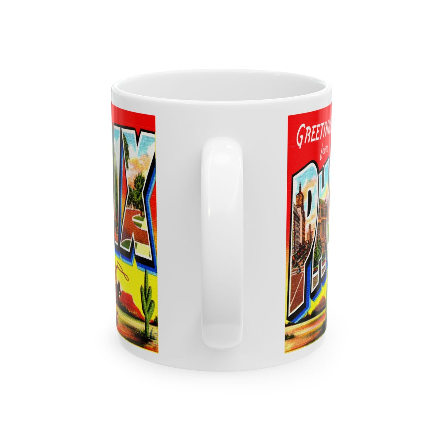 Memebly Colorful Greetings from Phoenix AZ Arizona Coffee Mug