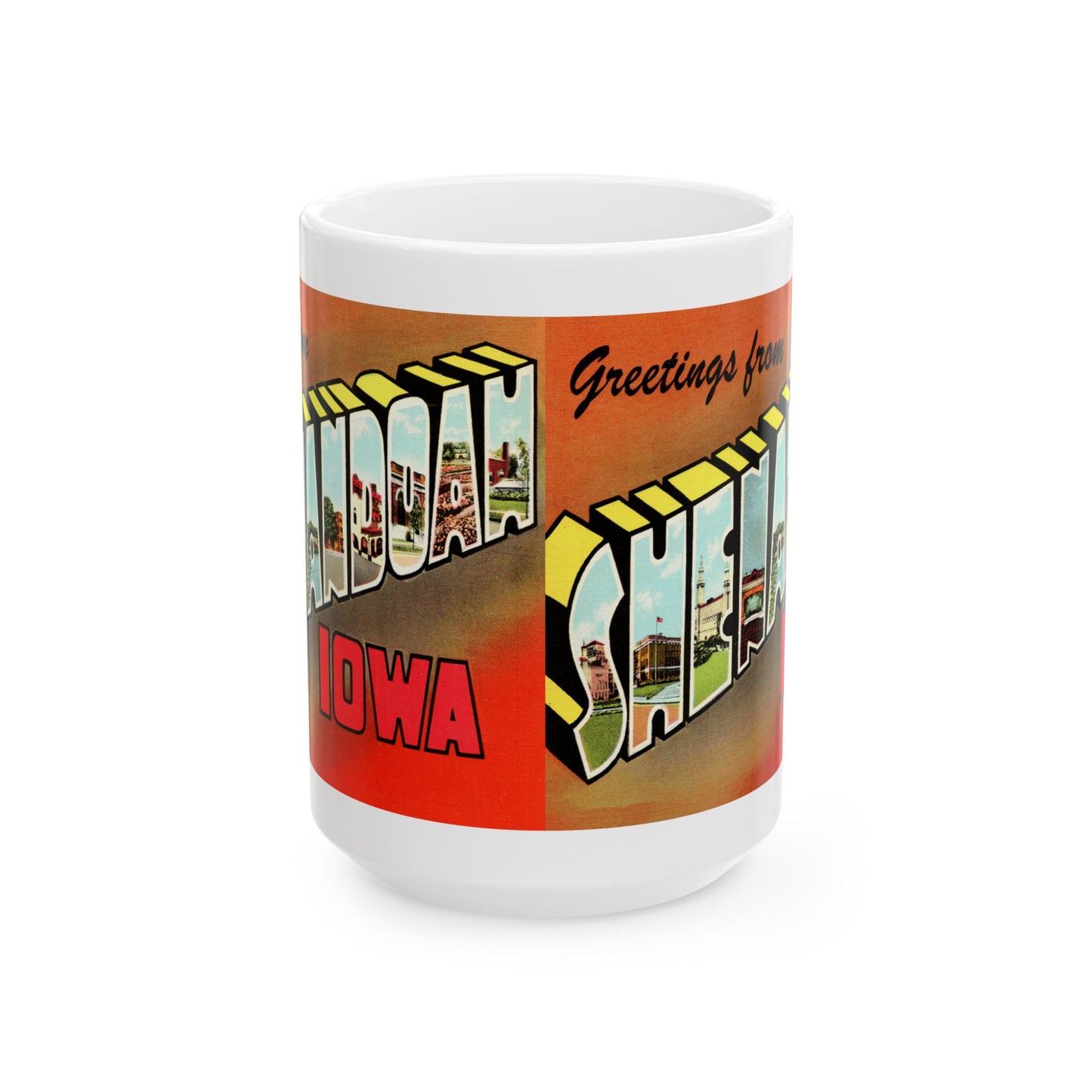 Memebly Vintage Greetings from Shenadoah IA Coffee Mug