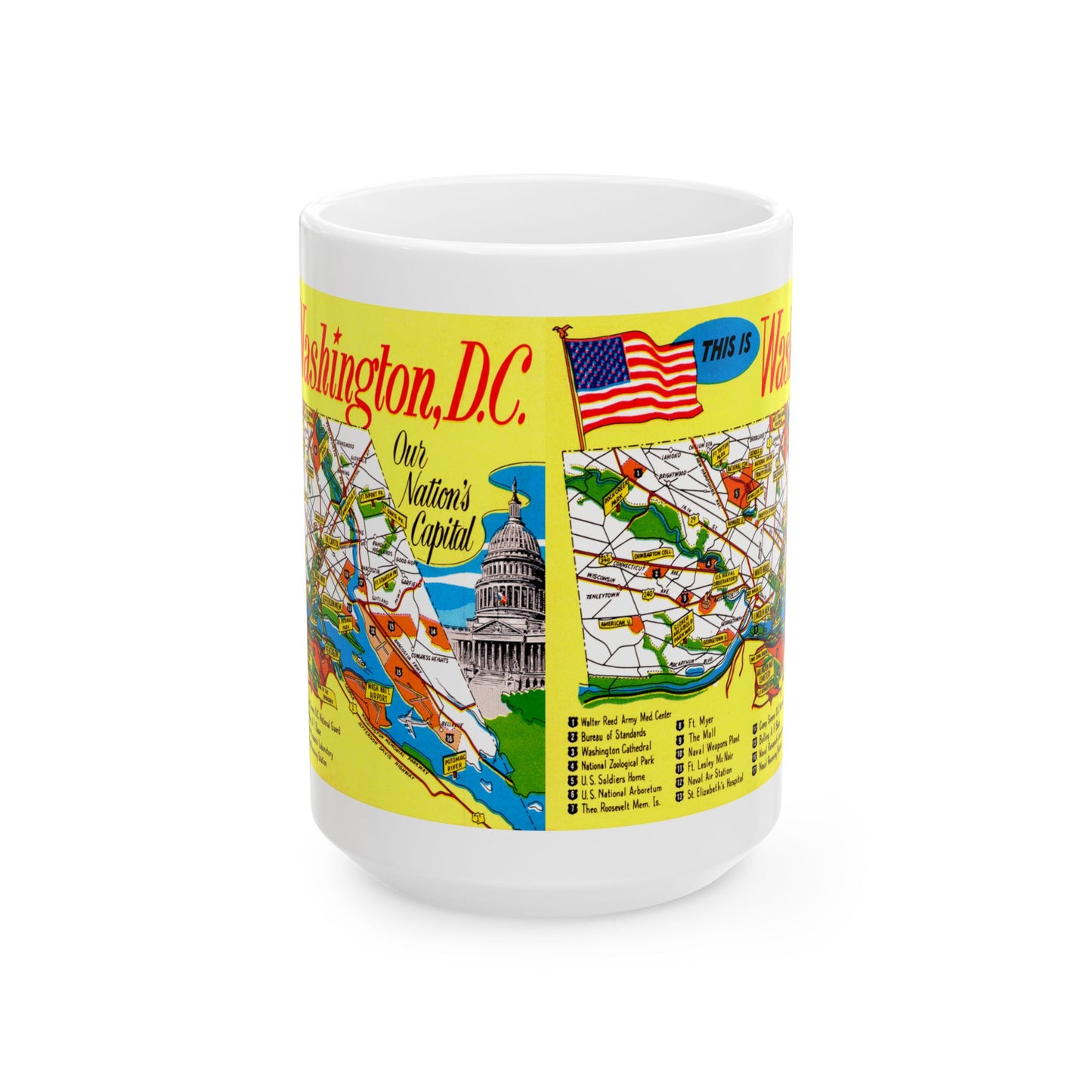 Memebly Vintage  This is Washington DC Map Coffee Mug