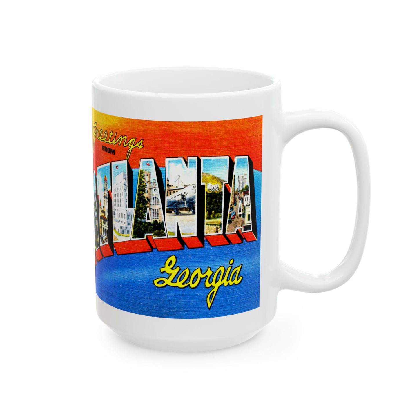 Memebly Vintage Greetings from Atlanta GA  Coffee Mug