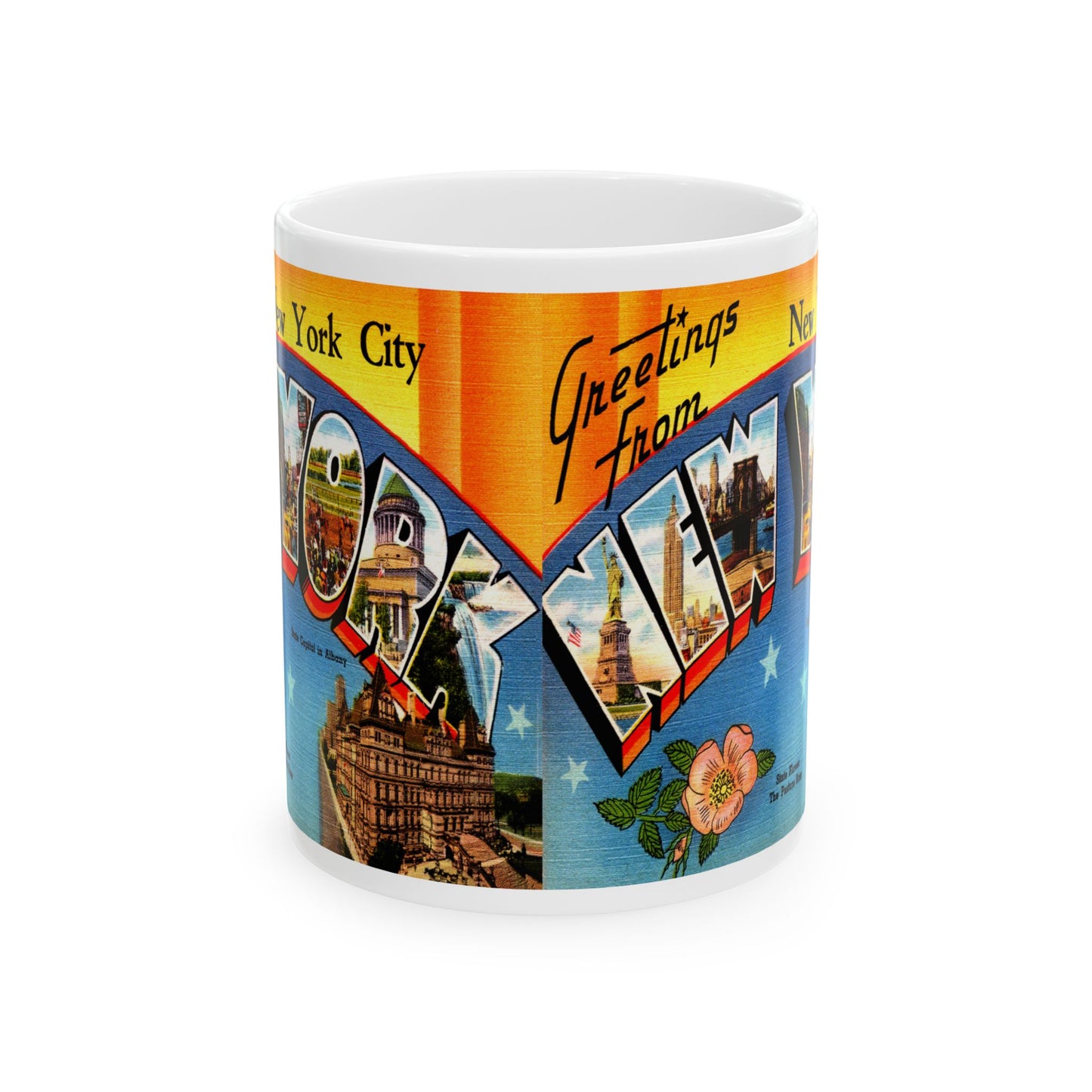 Memebly Retro Greetings from New York City NY New York Coffee Mug