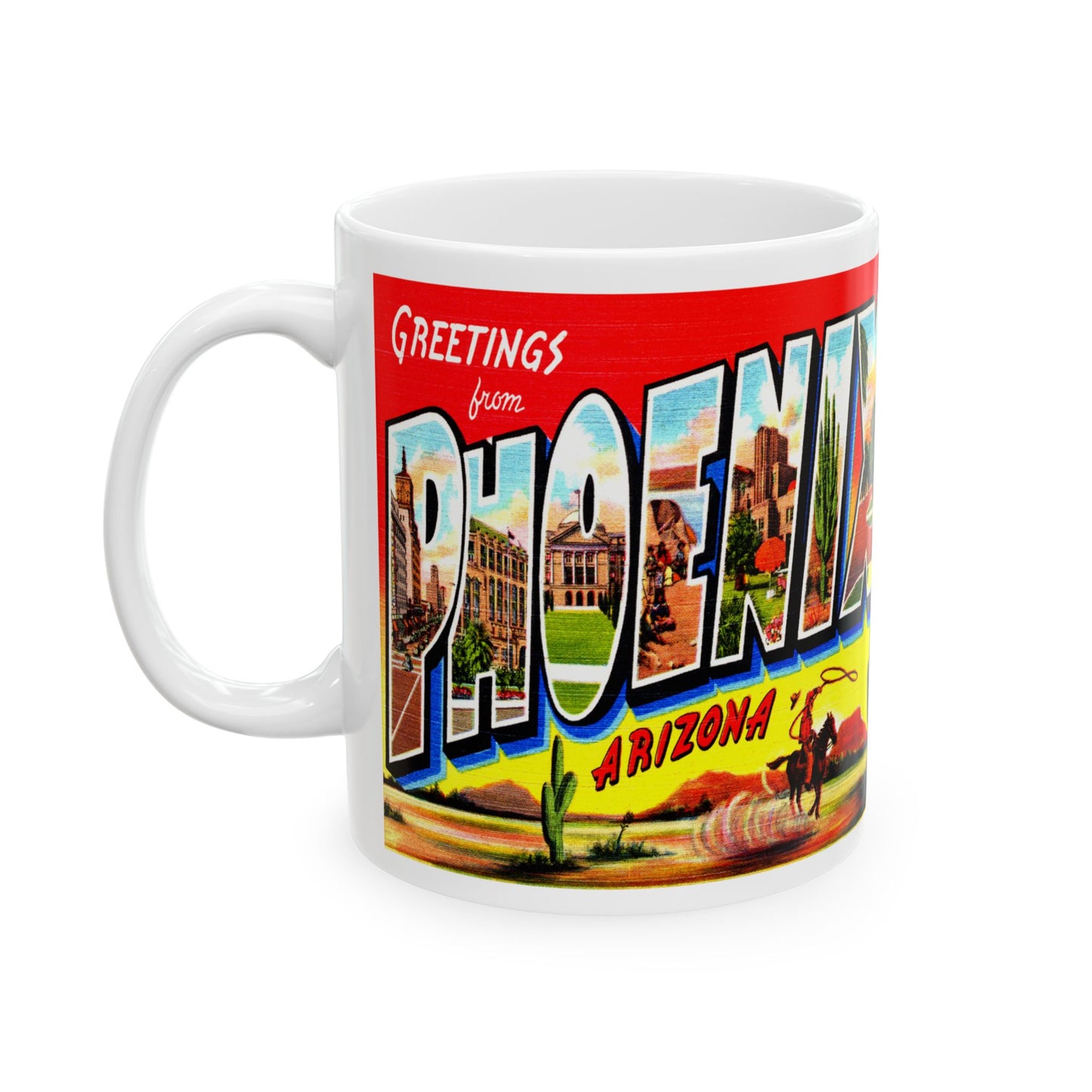 Memebly Colorful Greetings from Phoenix AZ Arizona Coffee Mug