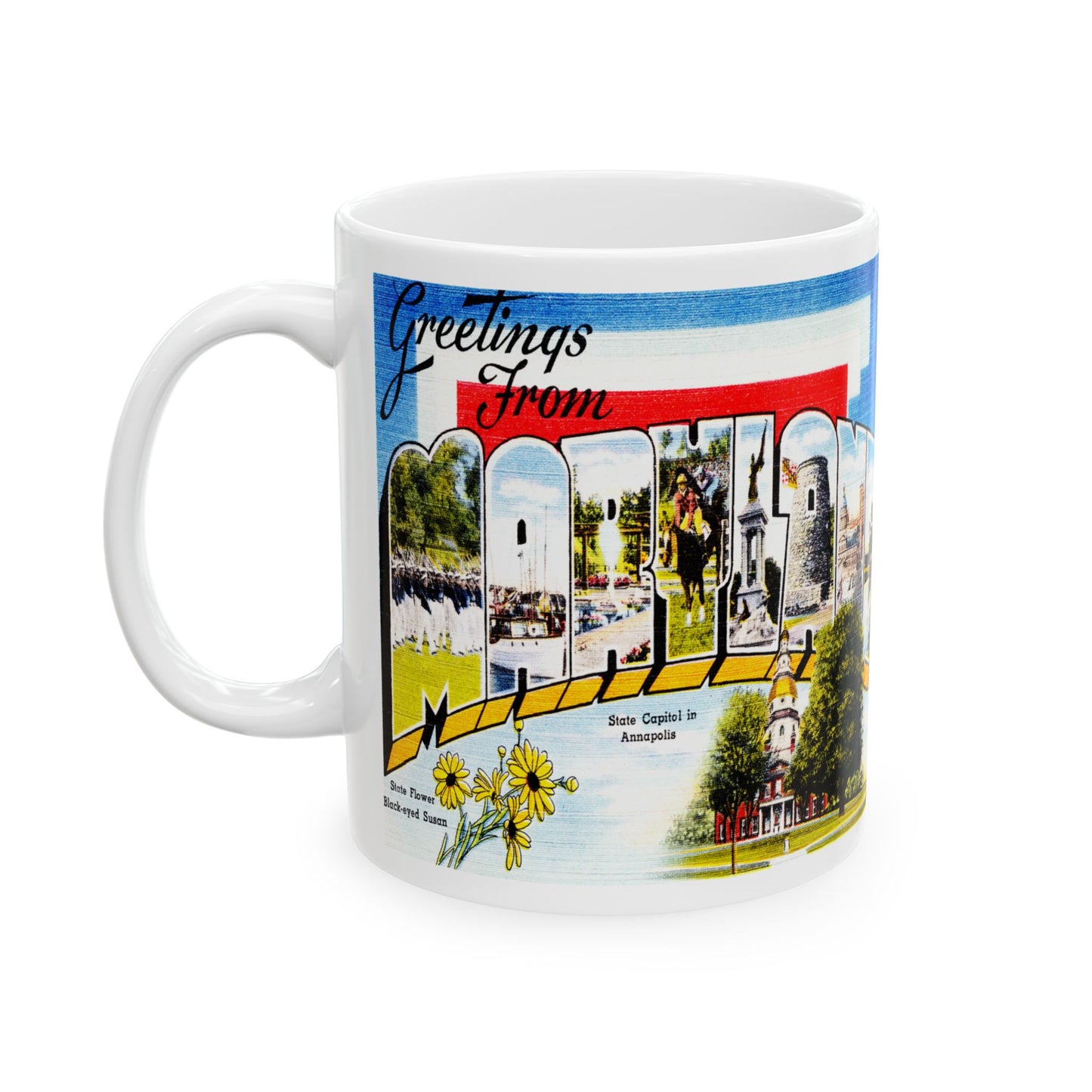 Memebly Scenic Vintage Greetings from Maryland MD Coffee Mug