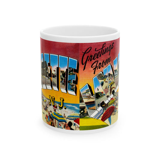 Memebly Vintage Greetings from Lavallette NJ New Jersey Coffee Mug