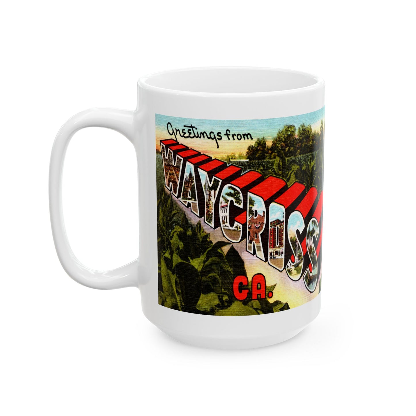 Memebly Vintage Greetings from Waycross GA Coffee Mug