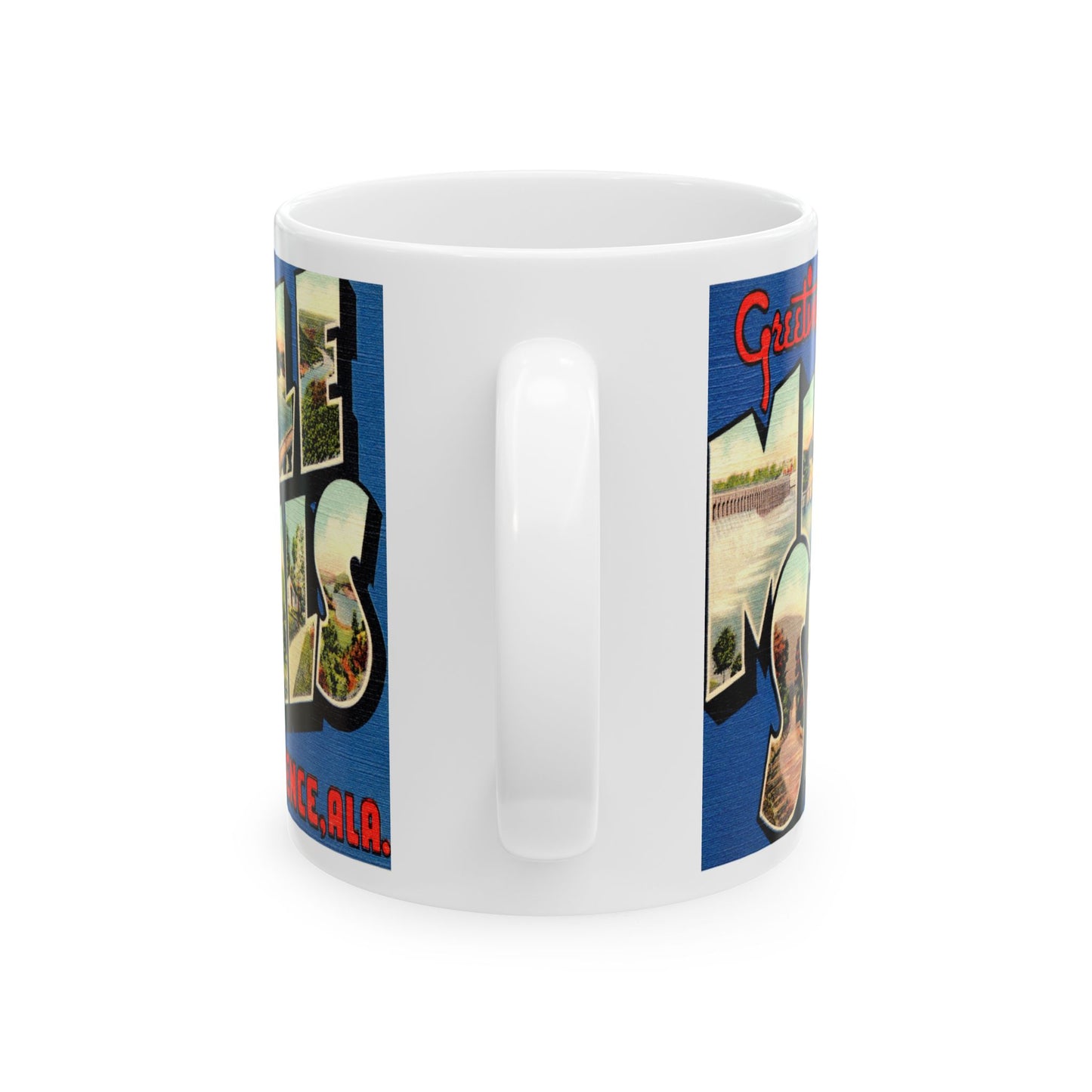 Memebly Retro Greetings from Muscle Shoals AL Coffee Mug