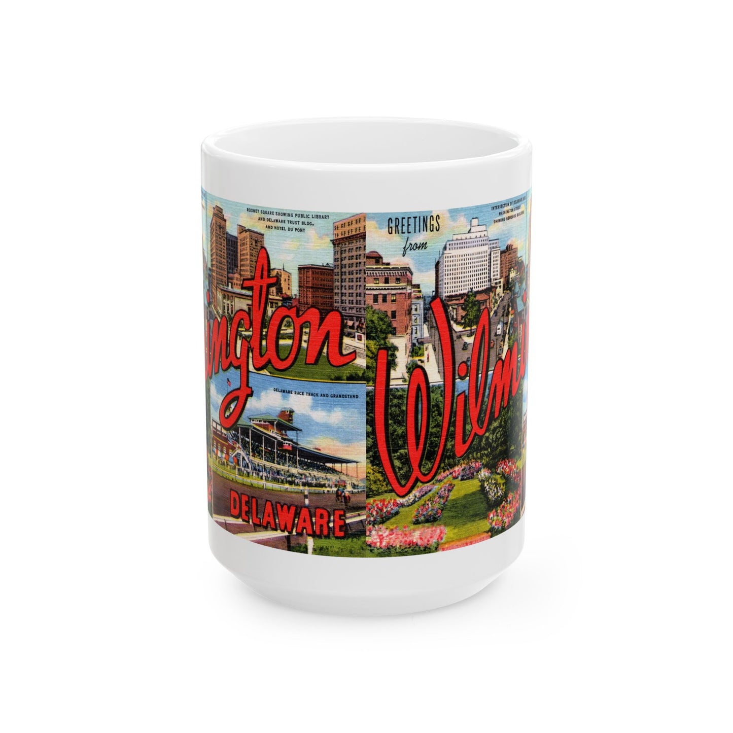 Memebly Retro Greetings from Wilmington DE Delaware Coffee Mug