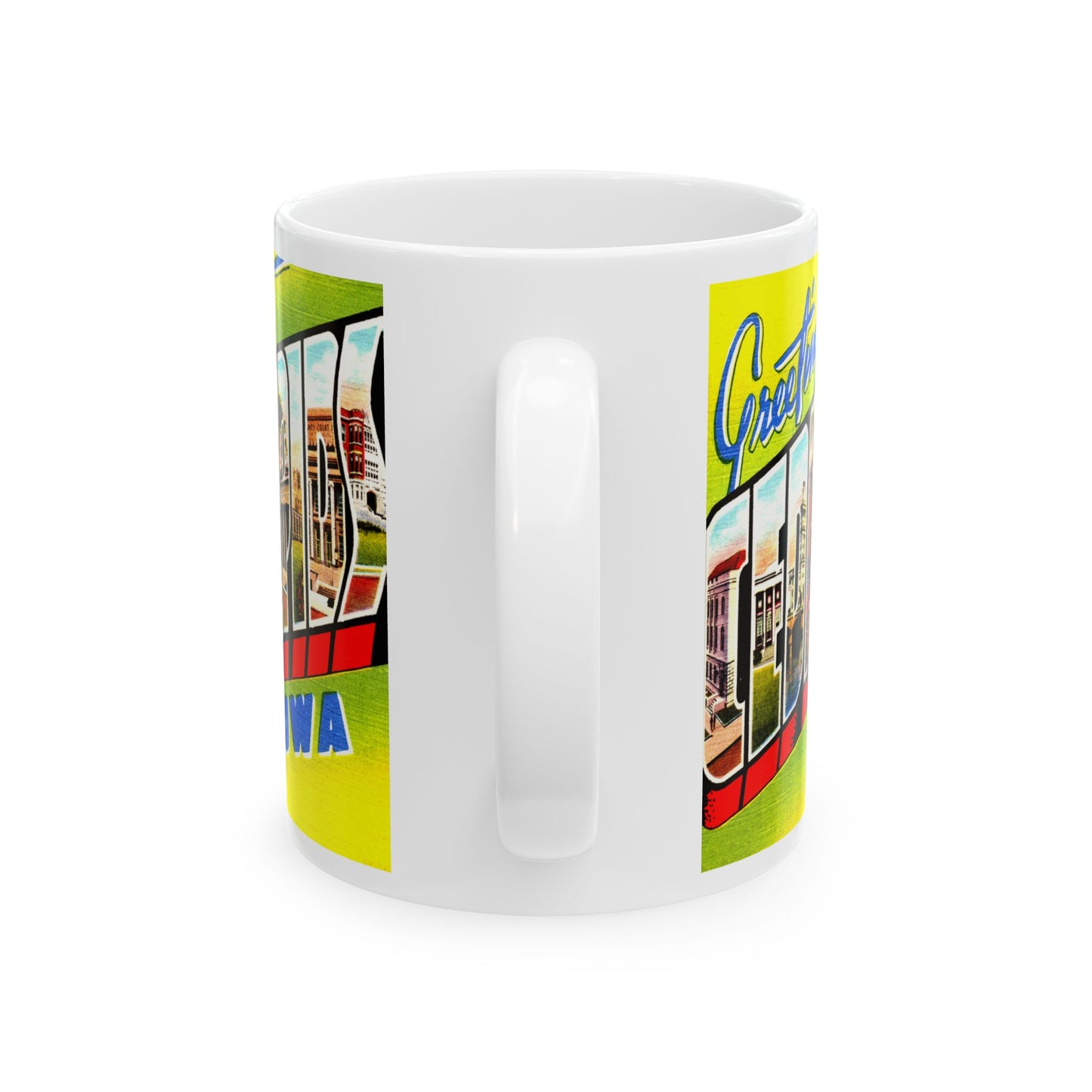 Memebly Vintage Greetings from Cedar Rapids IA Coffee Mug