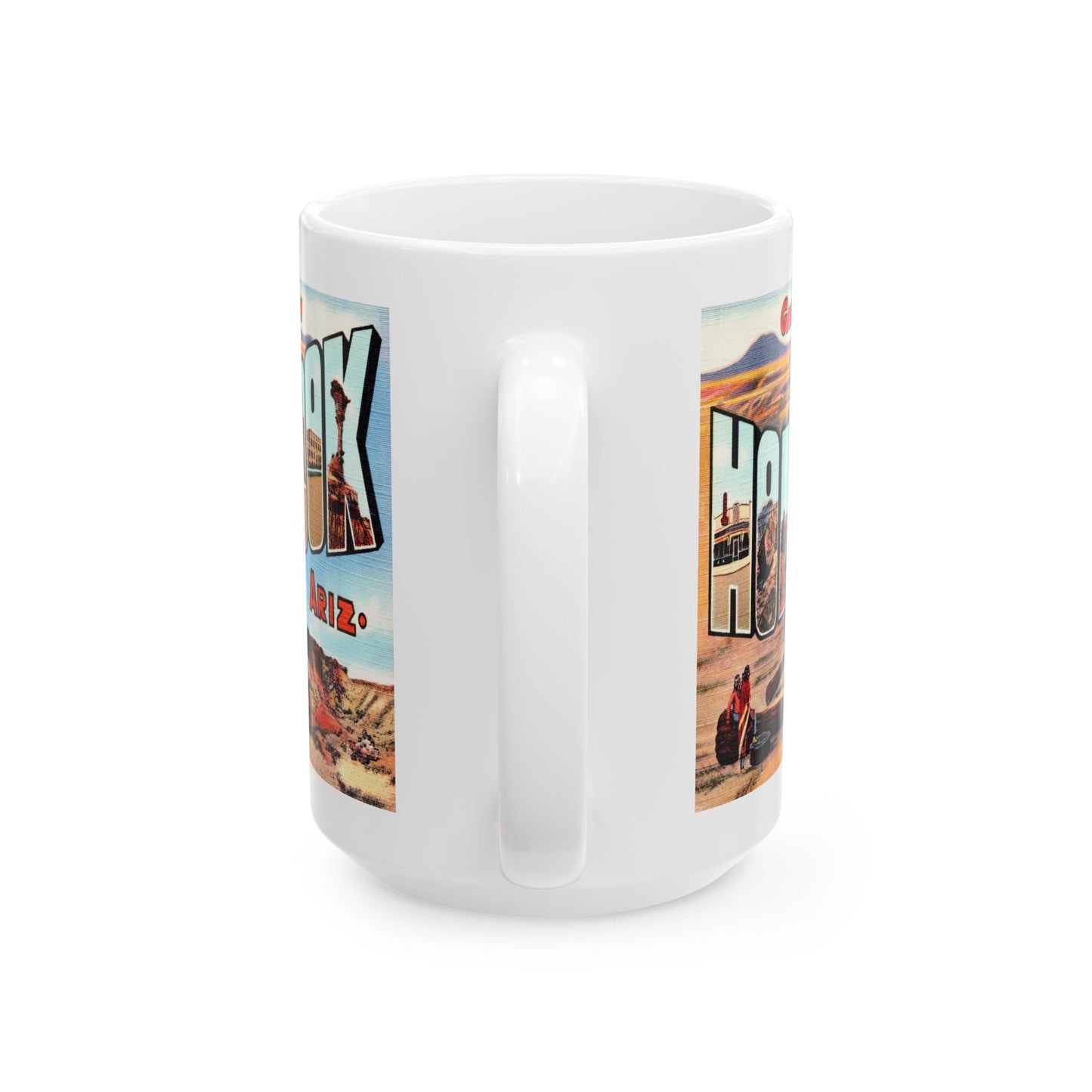 Memebly Vintage Greetings from Holbrook AZ Coffee Mug