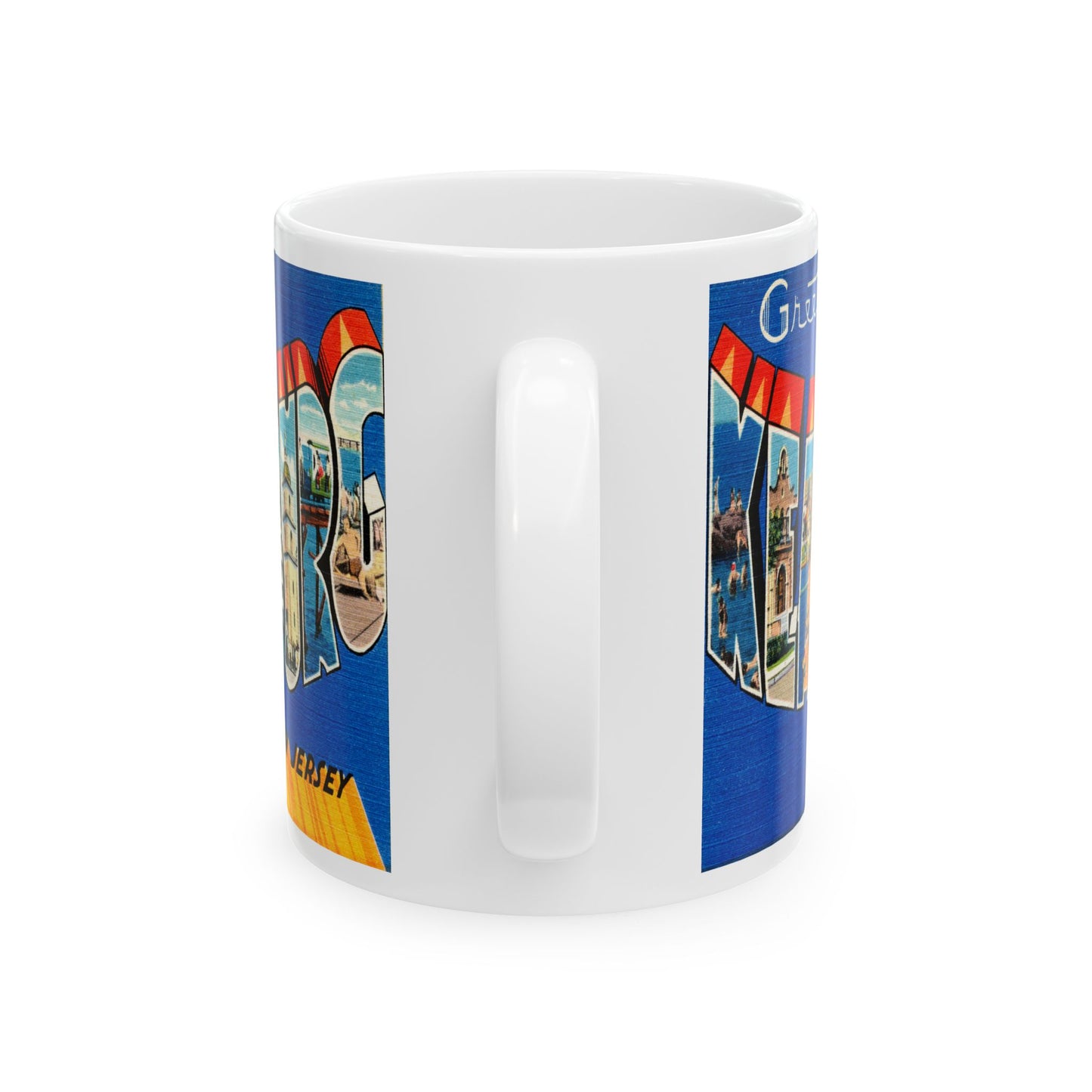 Memebly Vintage Greetings from Keansburg NJ New Jersey Coffee Mug