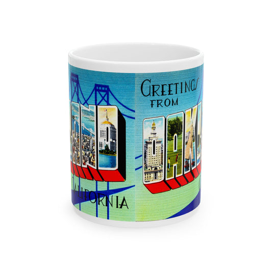 Memebly Retro Greetings from Oakland CA California Coffee Mug