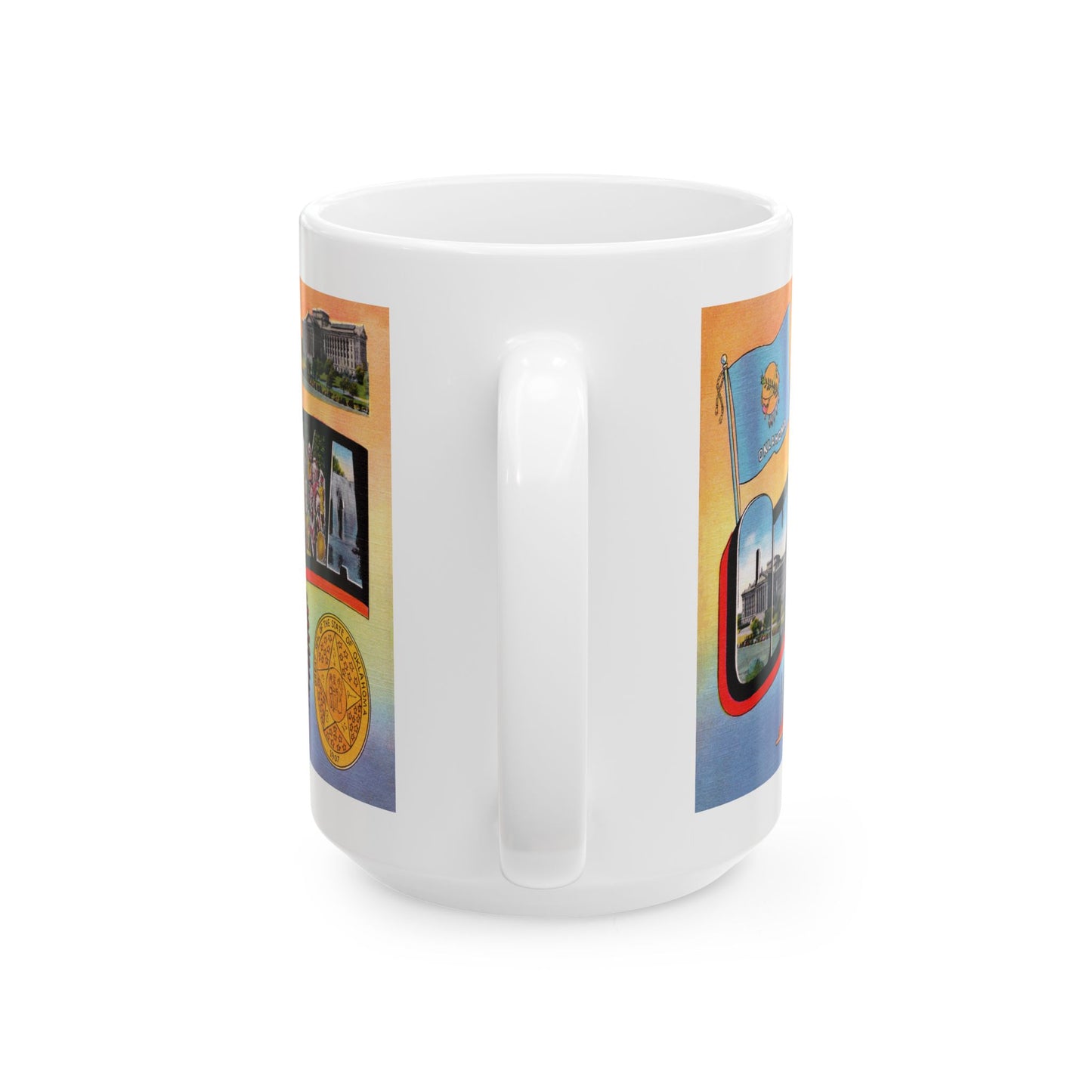 Memebly Scenic Vintage Greetings from Oklahoma OK Coffee Mug