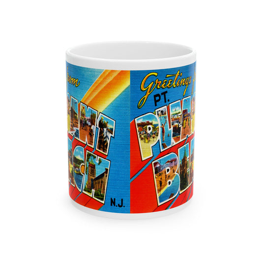 Memebly Vintage Greetings from Point Pleasant Beach NJ New Jersey Coffee Mug