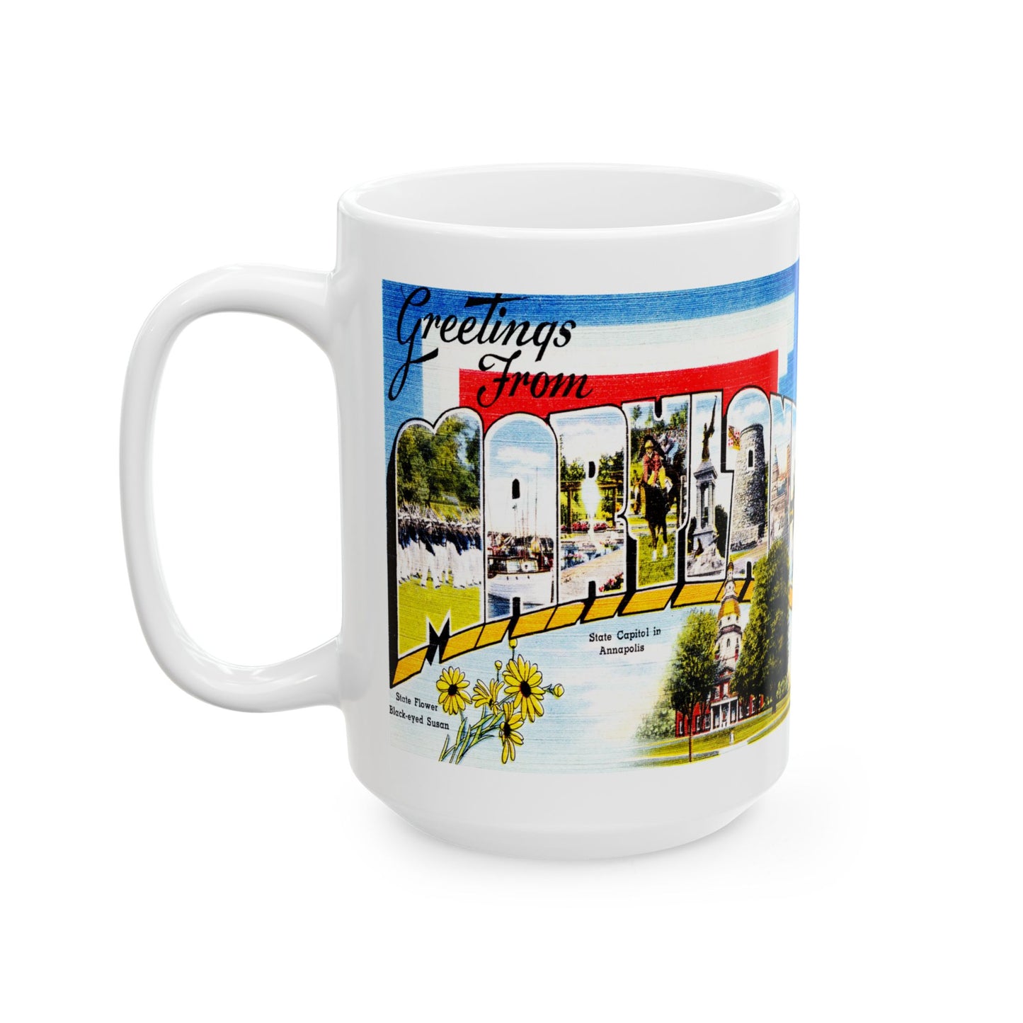 Memebly Scenic Vintage Greetings from Maryland MD Coffee Mug