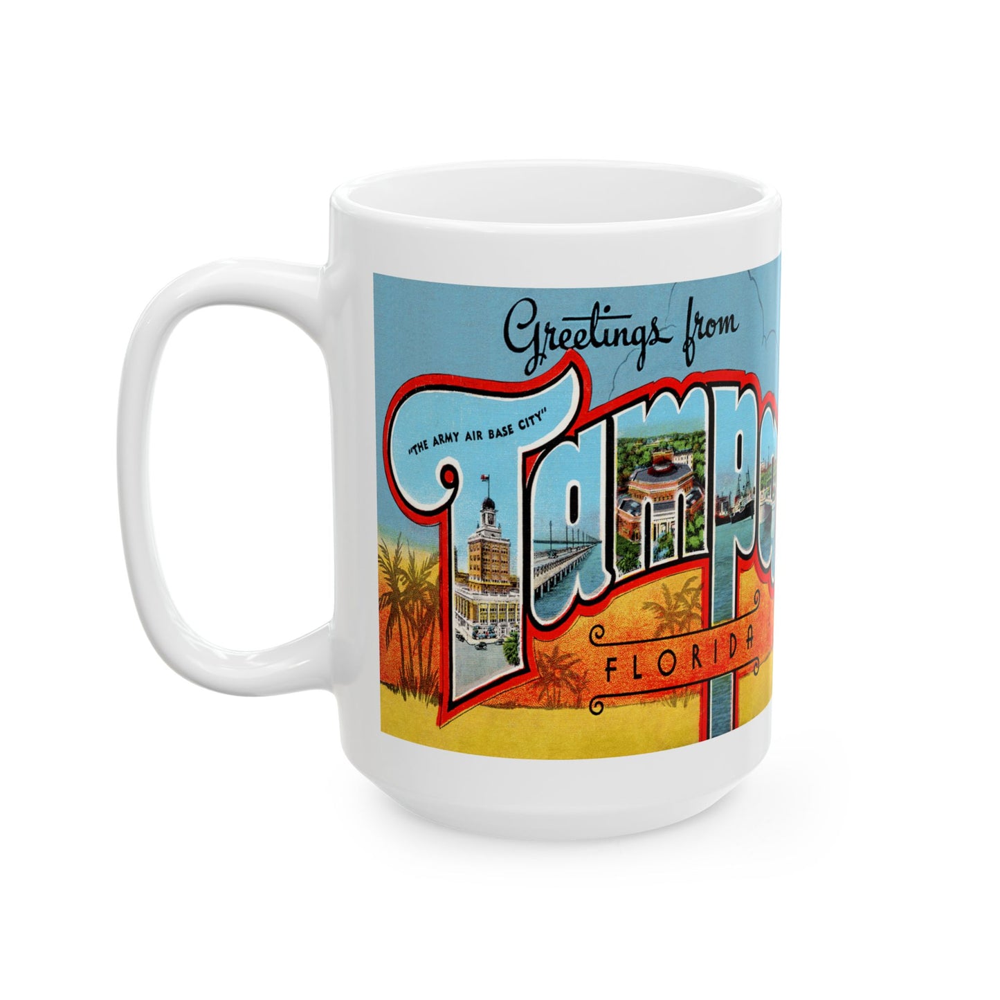 Memebly Retro Greetings from Tampa FL Coffee Mug