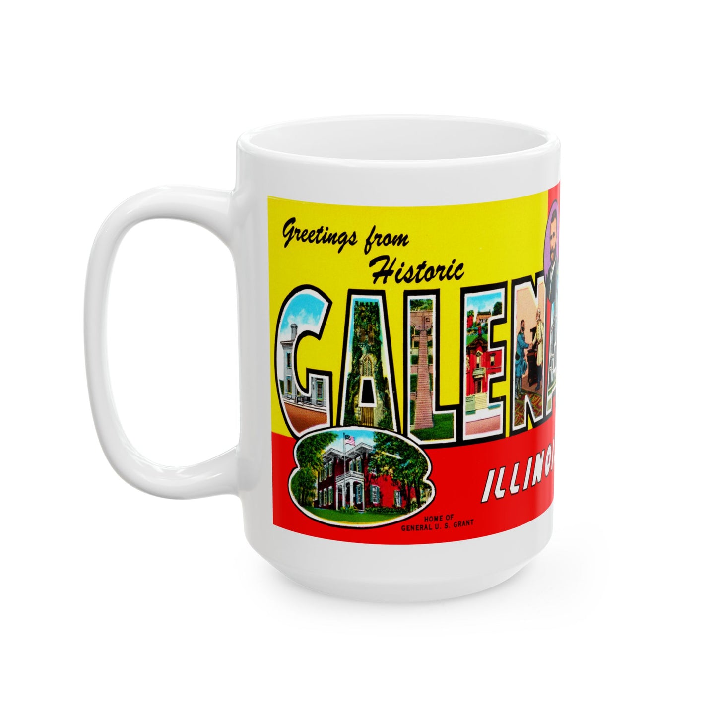 Memebly Vintage Greetings from Galena IL Coffee Mug