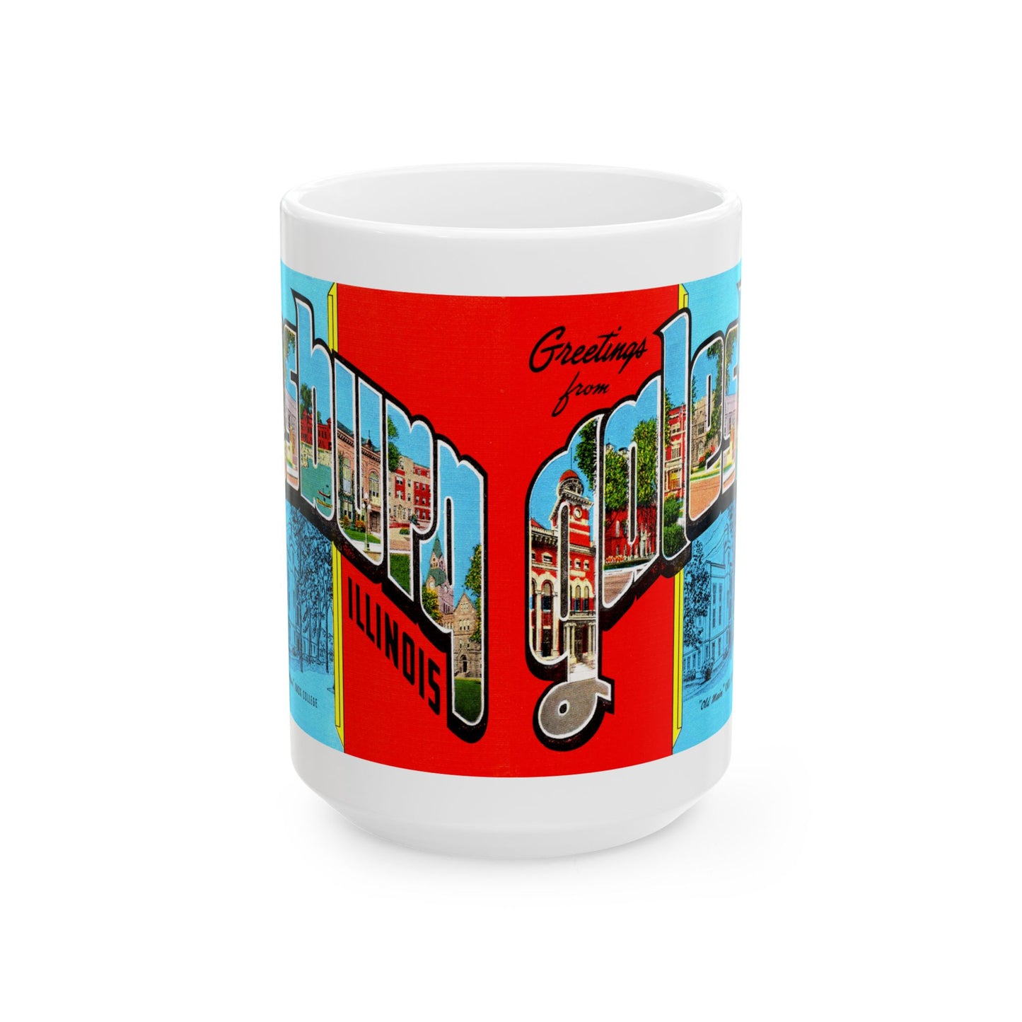 Memebly Vintage Greetings from Galesburg IL Coffee Mug