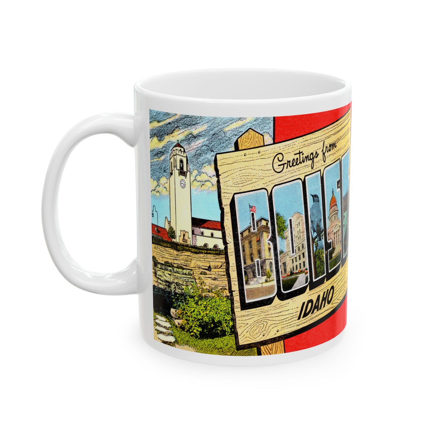 Memebly Vintage Greetings from Boise ID Coffee Mug