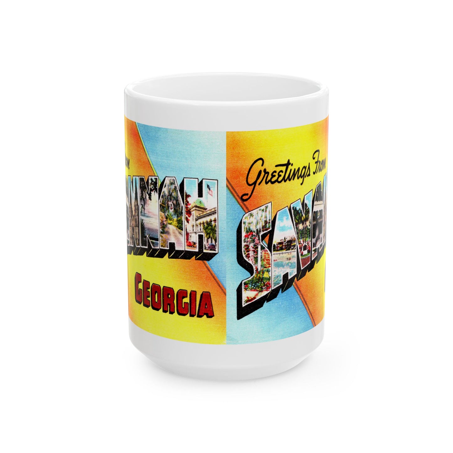 Memebly Vintage Greetings from Savannah GA Coffee Mug