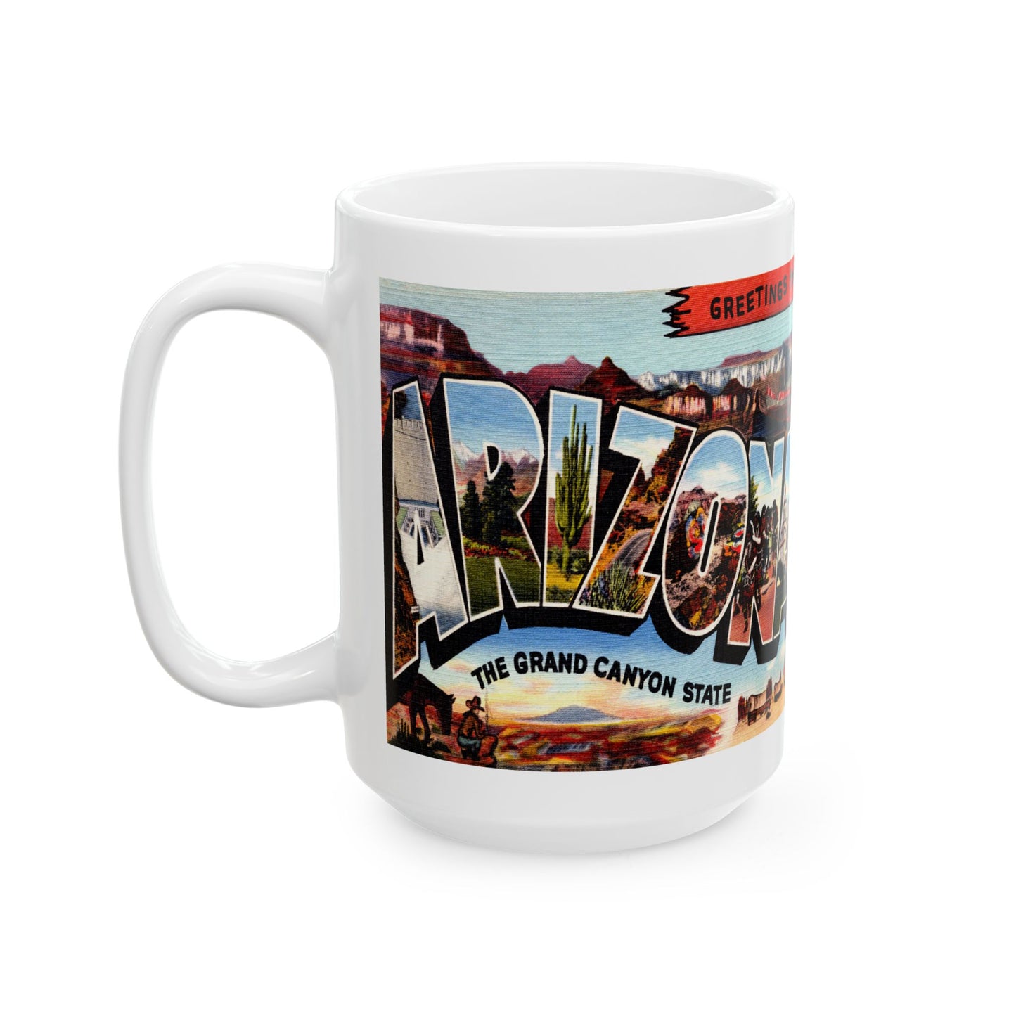 Memebly Vintage Greetings from Arizona AZ Coffee Mug