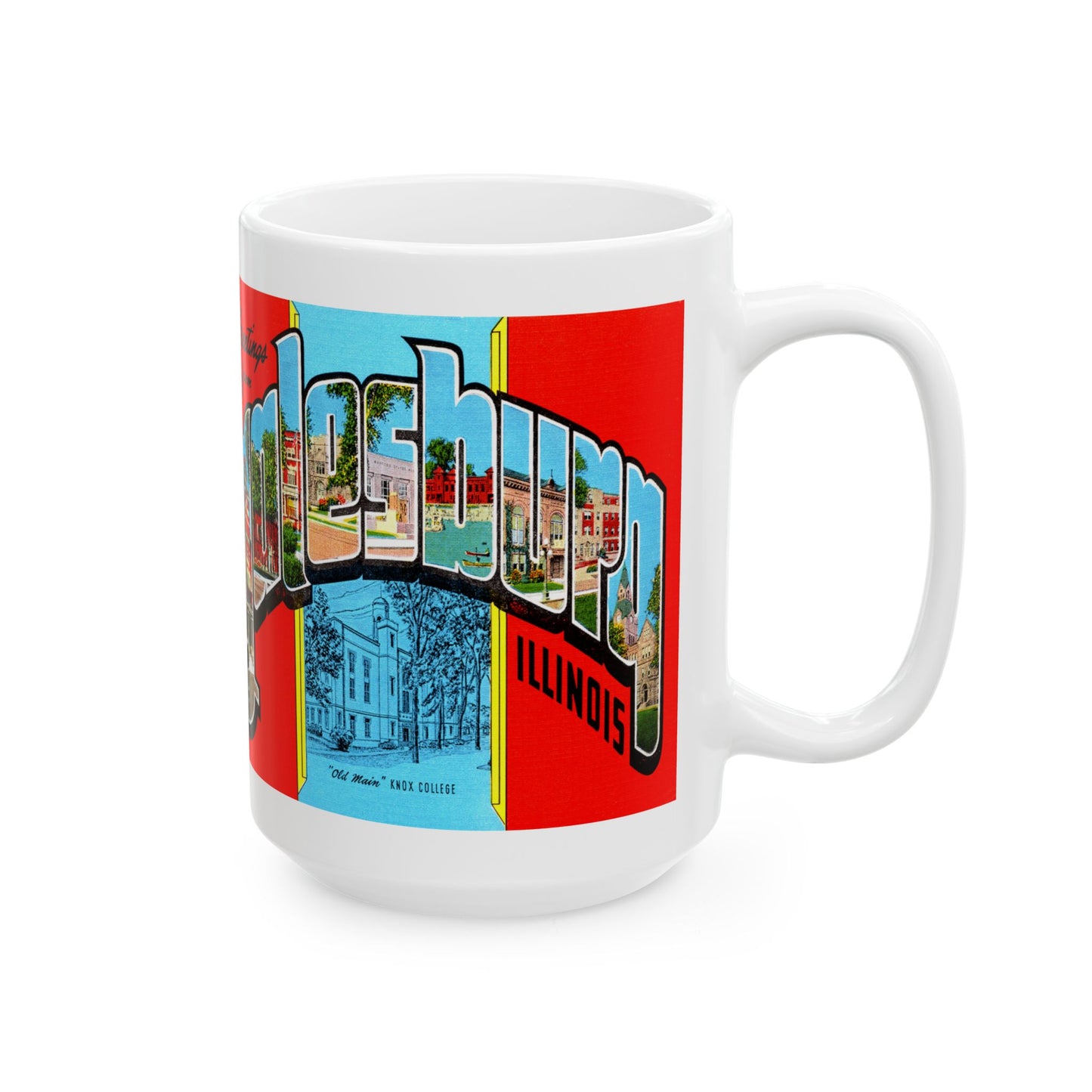 Memebly Vintage Greetings from Galesburg IL Coffee Mug