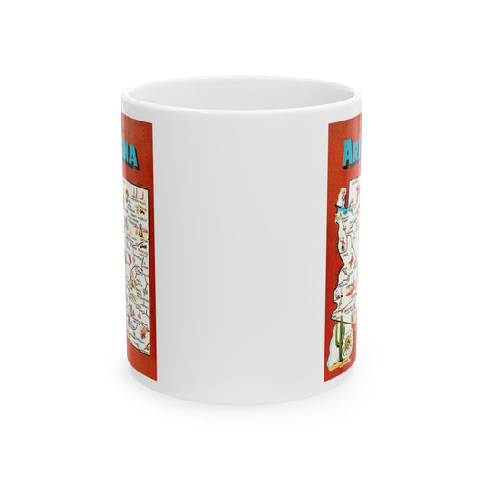 Memebly Vintage Greetings from Arizona AZ Map  Coffee Mug