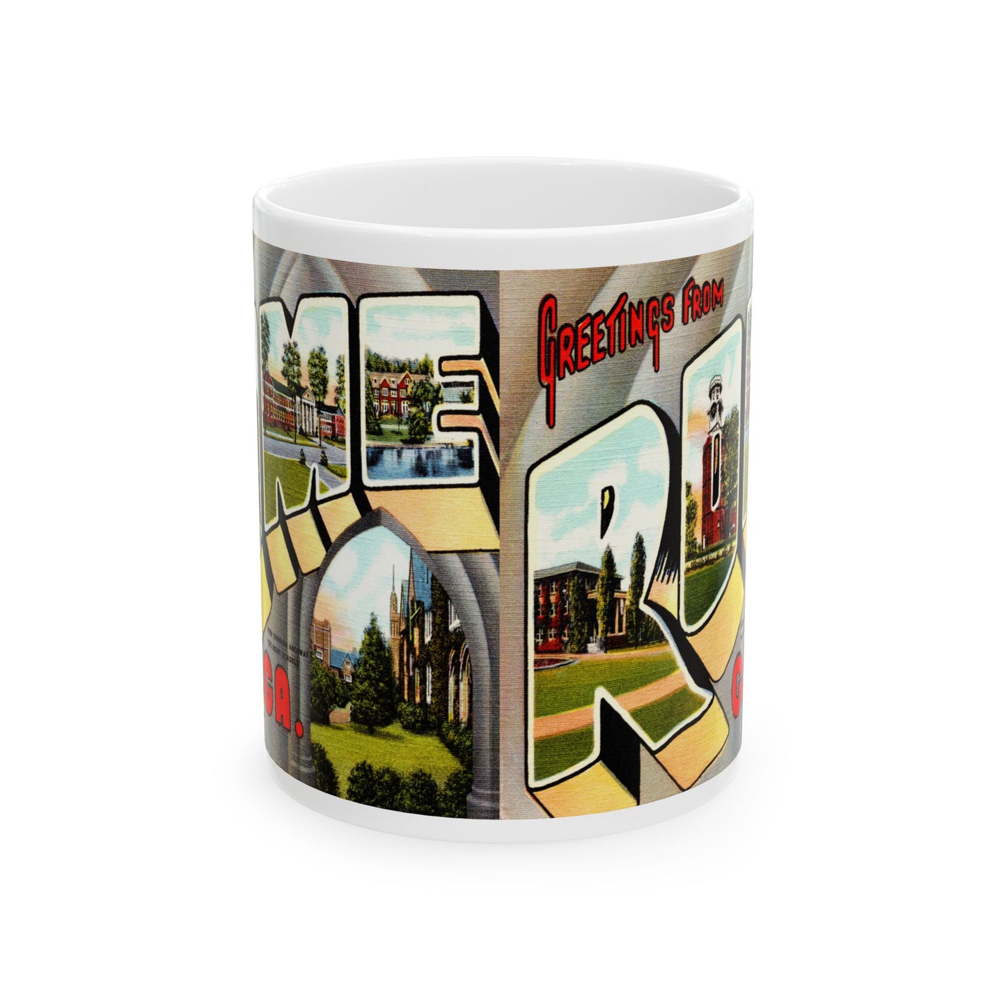 Memebly Vintage Greetings from Rome GA Coffee Mug