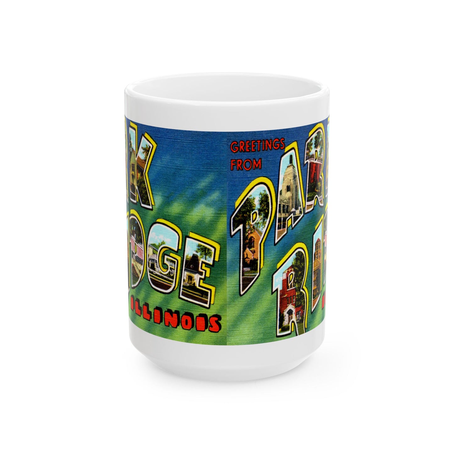 Memebly Vintage Greetings from Park Ridge IL Coffee Mug