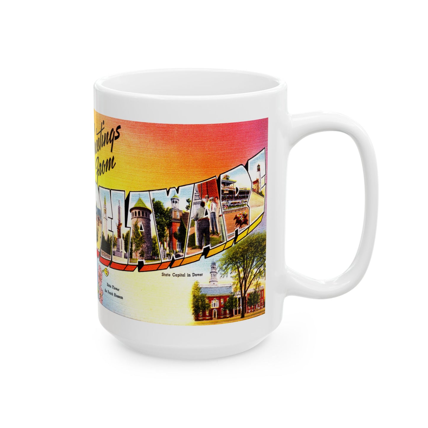 Memebly Vintage Greetings Delaware DE Coffee Mug