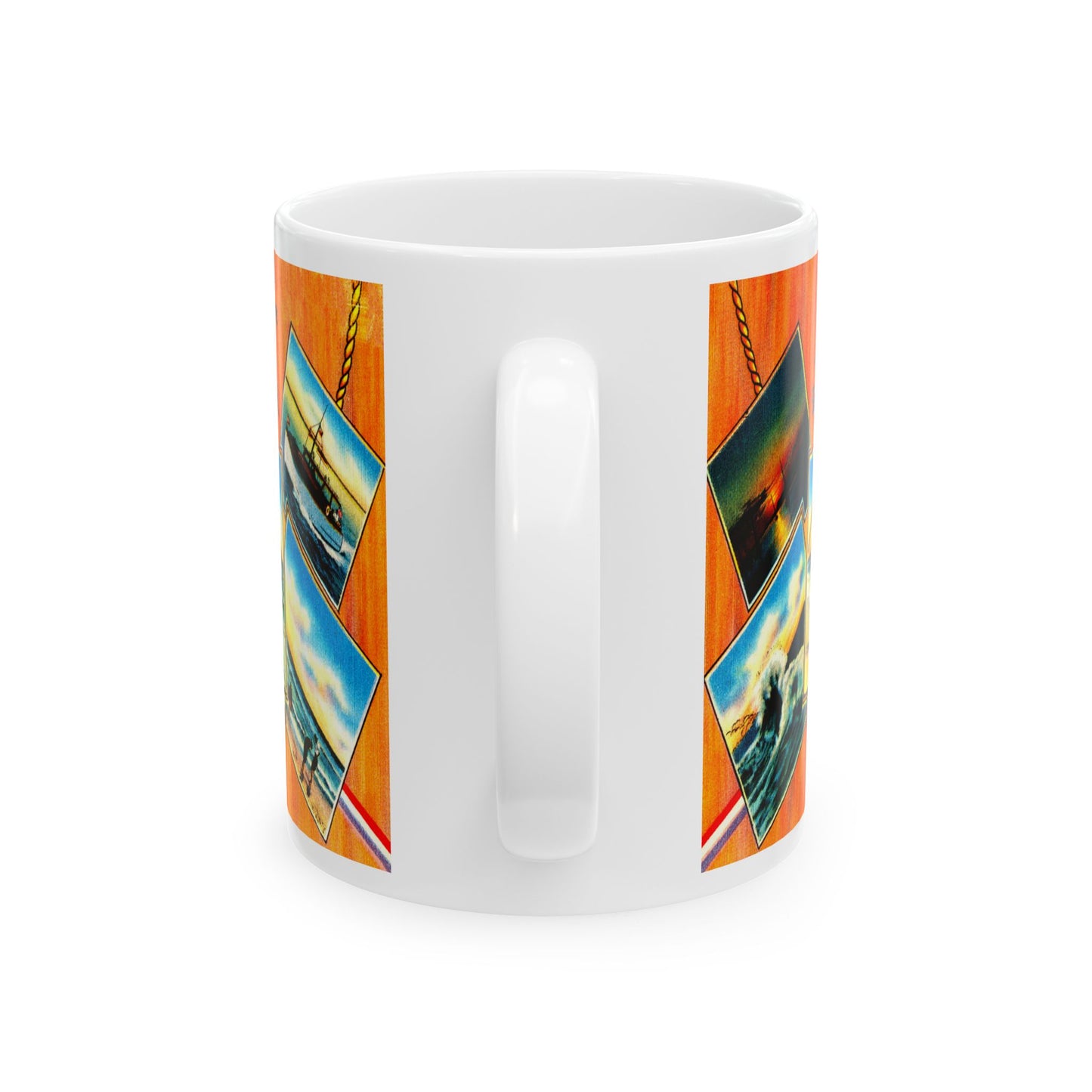 Memebly Vintage Beach Greetings from Rehoboth Beach DE Delaware Coffee Mug