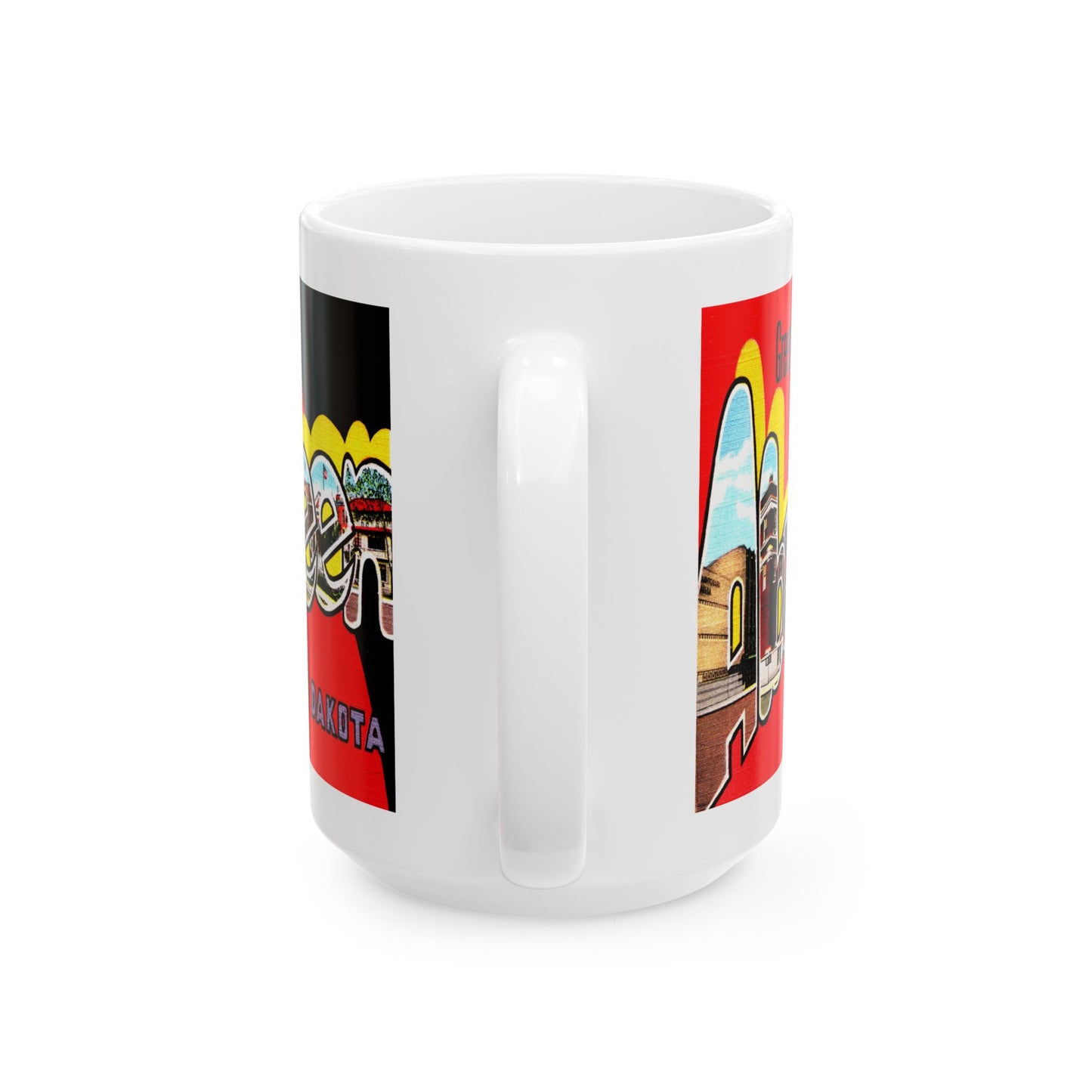 Memebly Vintage Greetings from Aberdeen SD South Dakota Coffee Mug