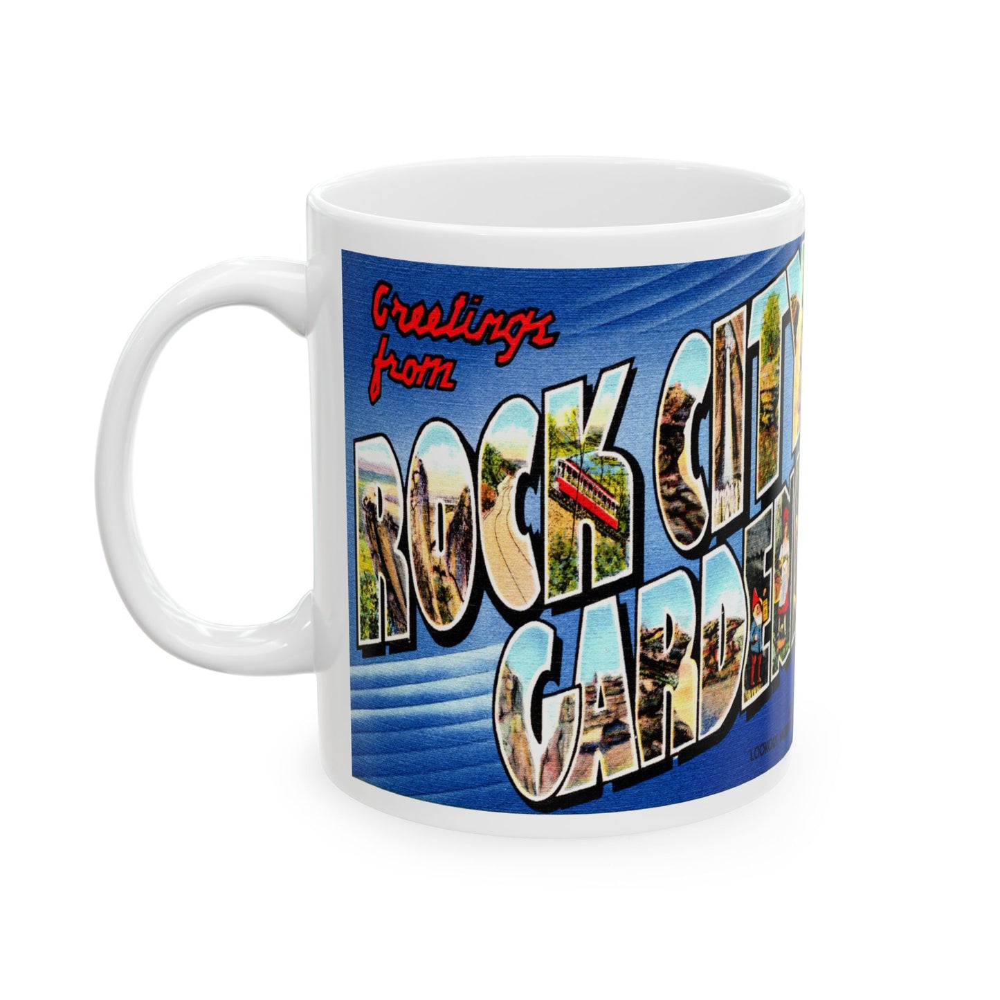 Memebly Vintage Greetings from Rock City Gardens GA Coffee Mug