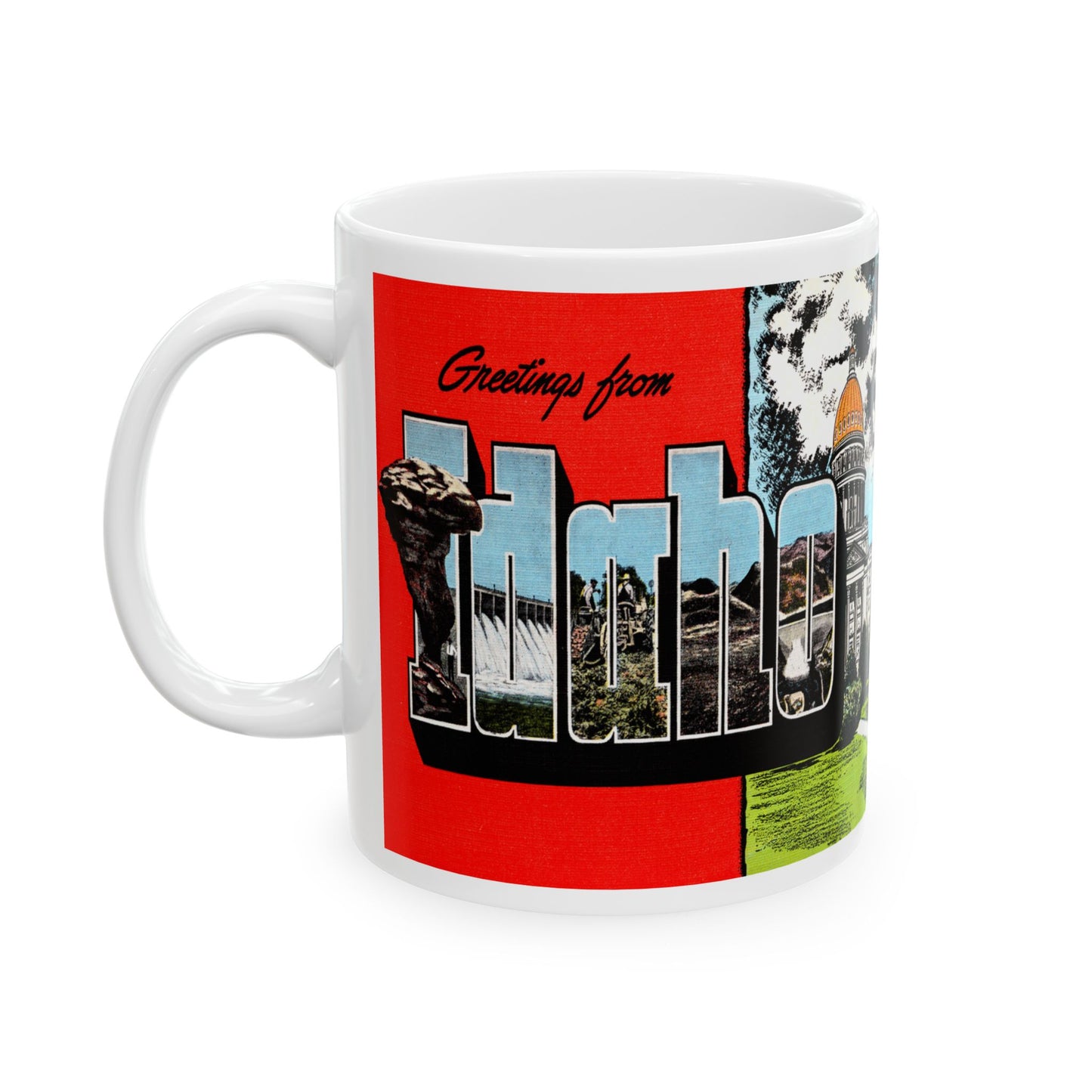 Memebly Retro Greetings from Idaho Coffee Mug