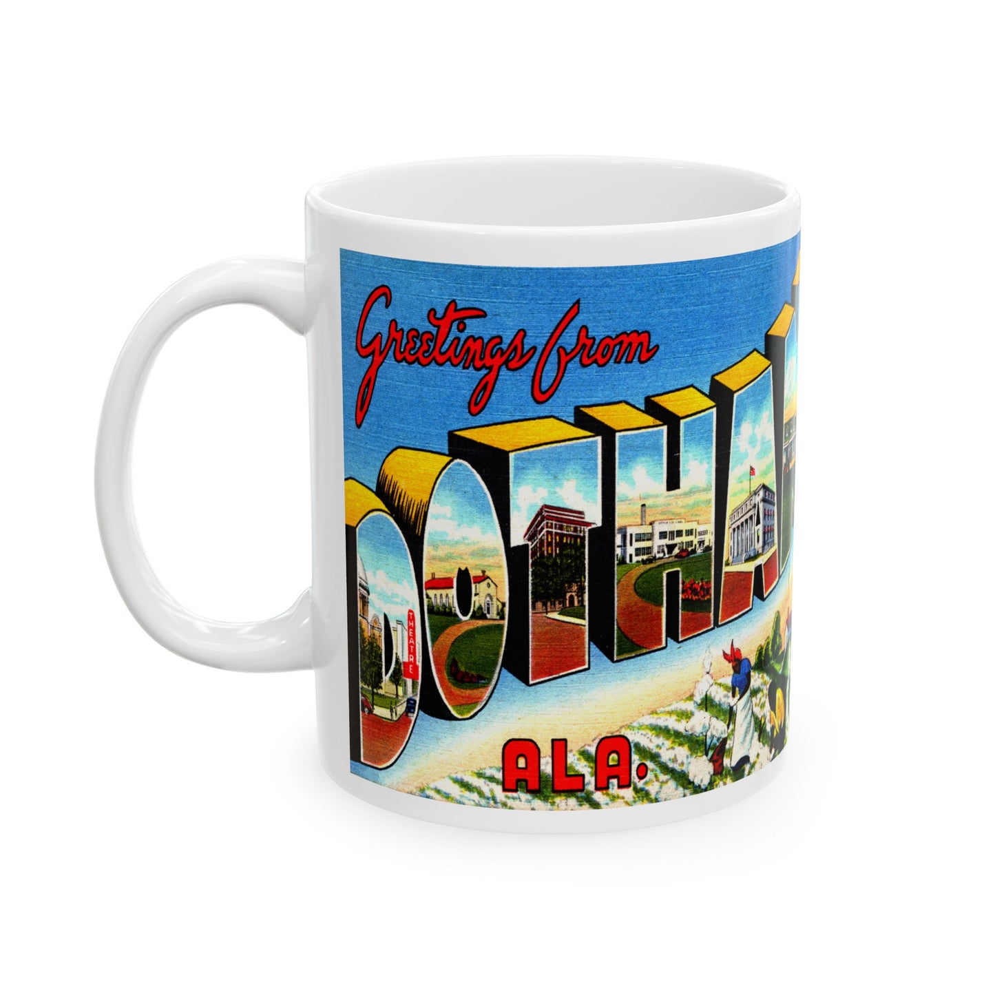 Memebly Vintage Greetings from Dothan AL Coffee Mug