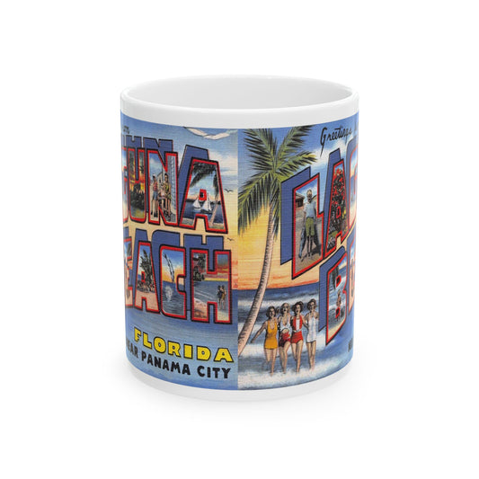 Memebly Vintage Greetings from Laguna Beach FL Florida Coffee Mug