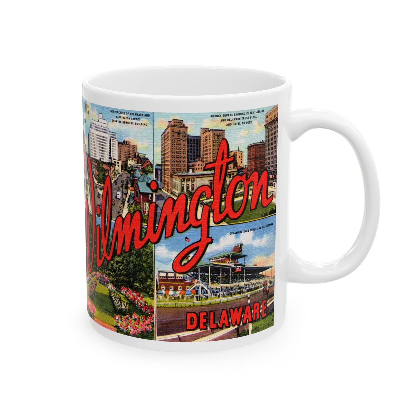 Memebly Retro Greetings from Wilmington DE Delaware Coffee Mug