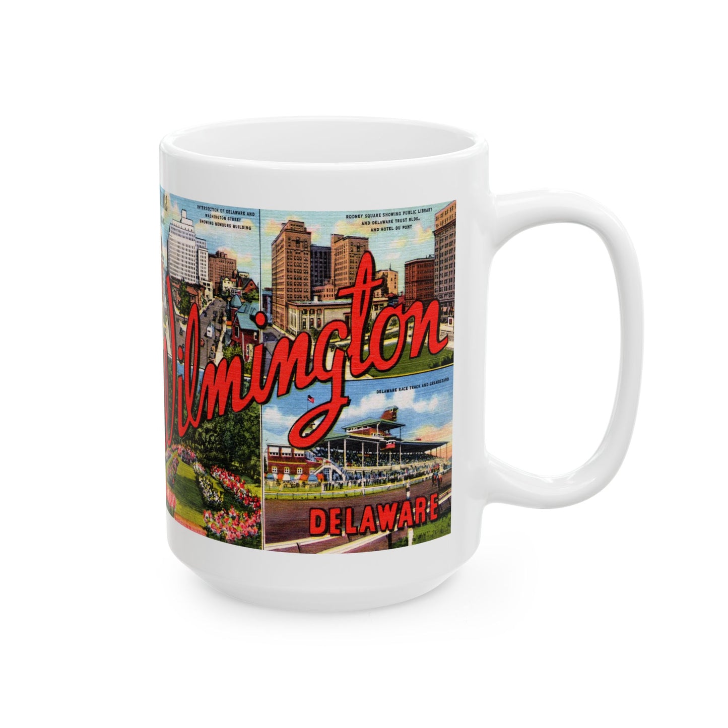 Memebly Retro Greetings from Wilmington DE Delaware Coffee Mug