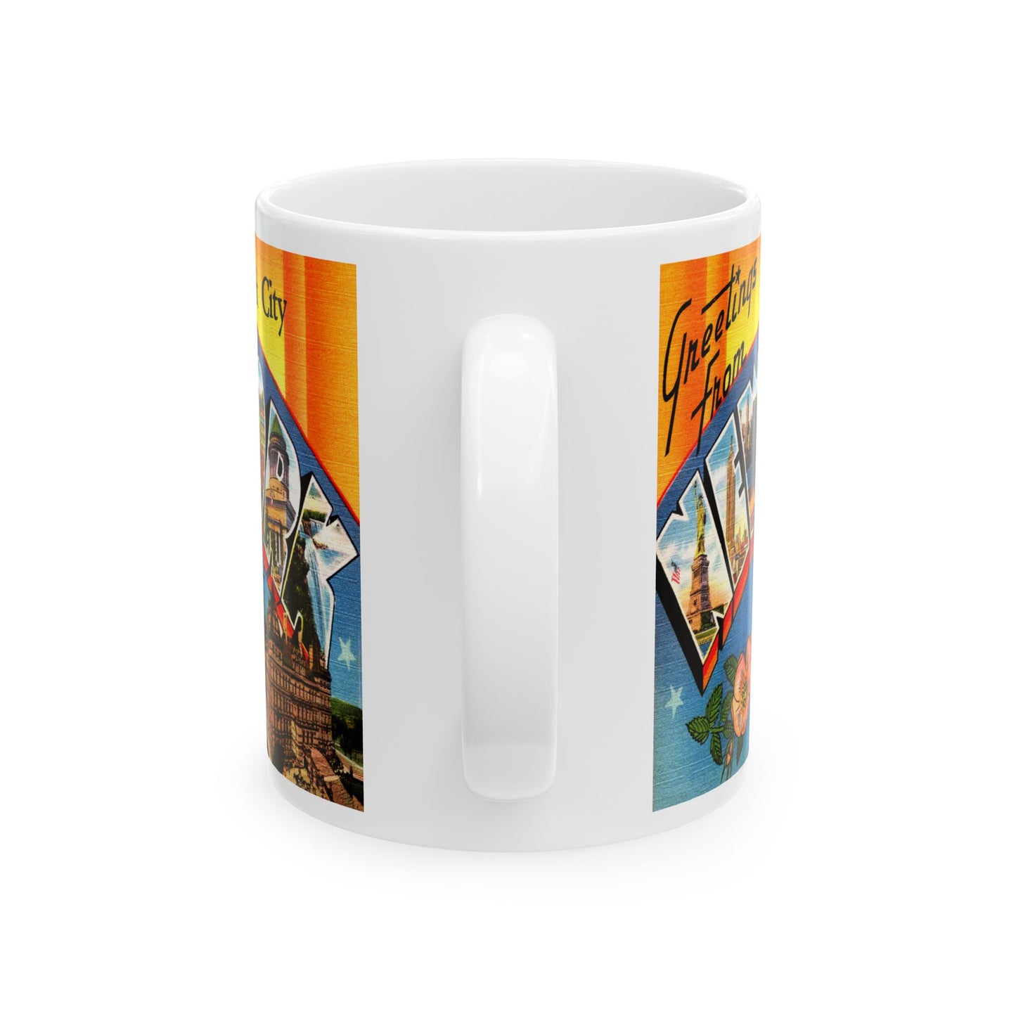 Memebly Retro Greetings from New York City NY New York Coffee Mug