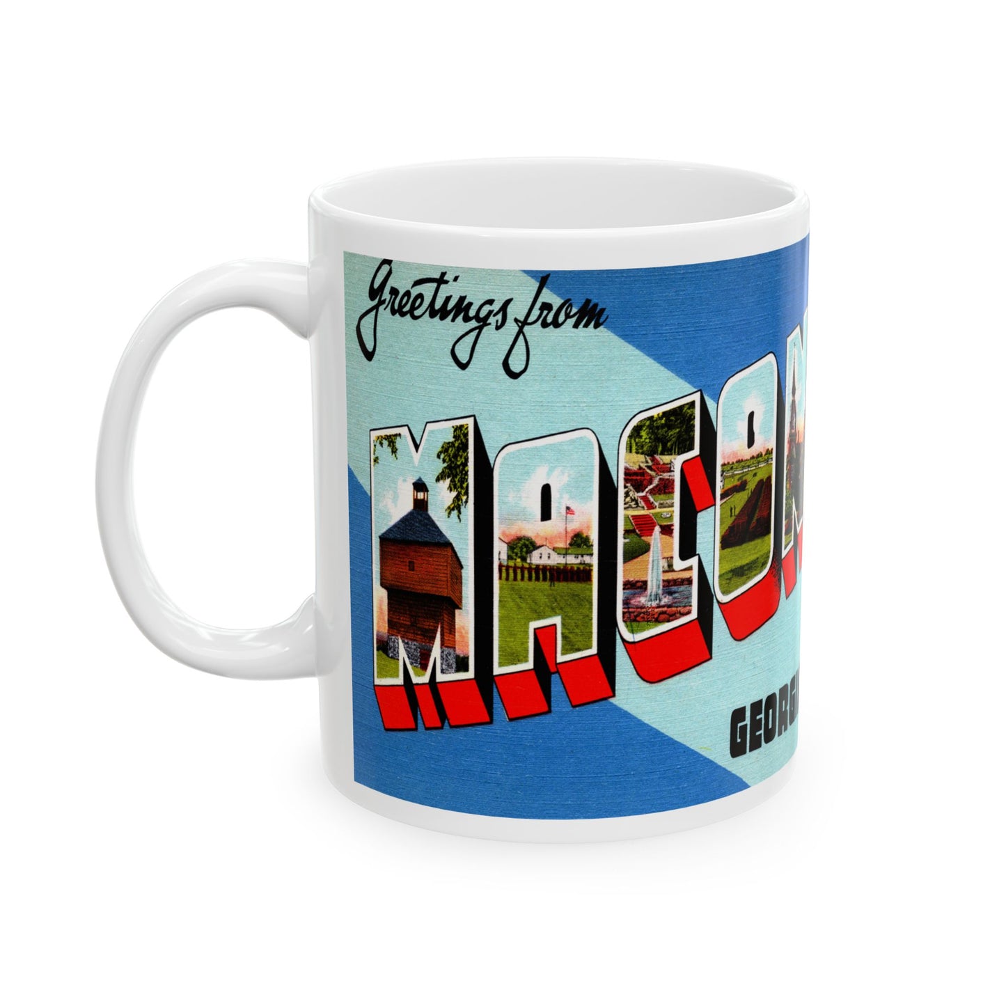 Memebly Scenic Vintage Greetings from Macon GA Coffee Mug