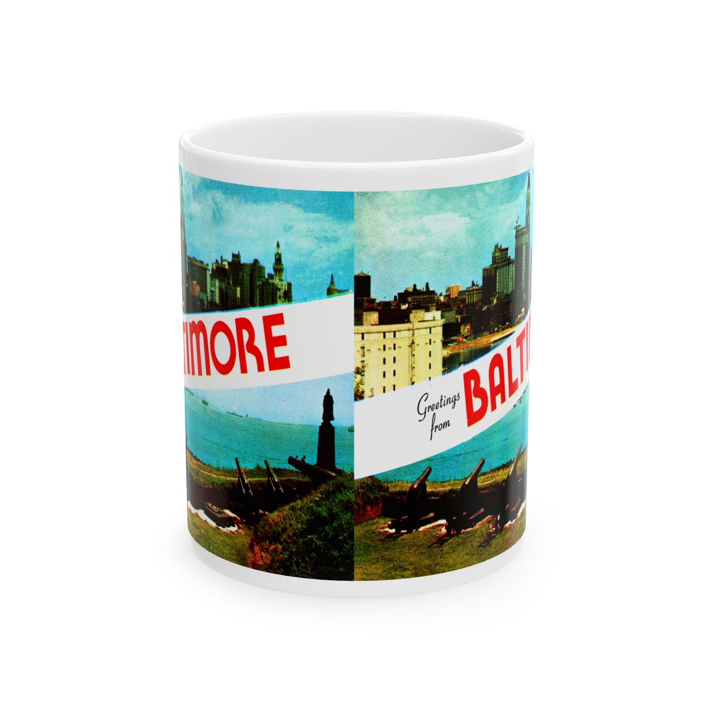 Memebly  1950s Greetings from Baltimore MD Maryland Coffee Mug