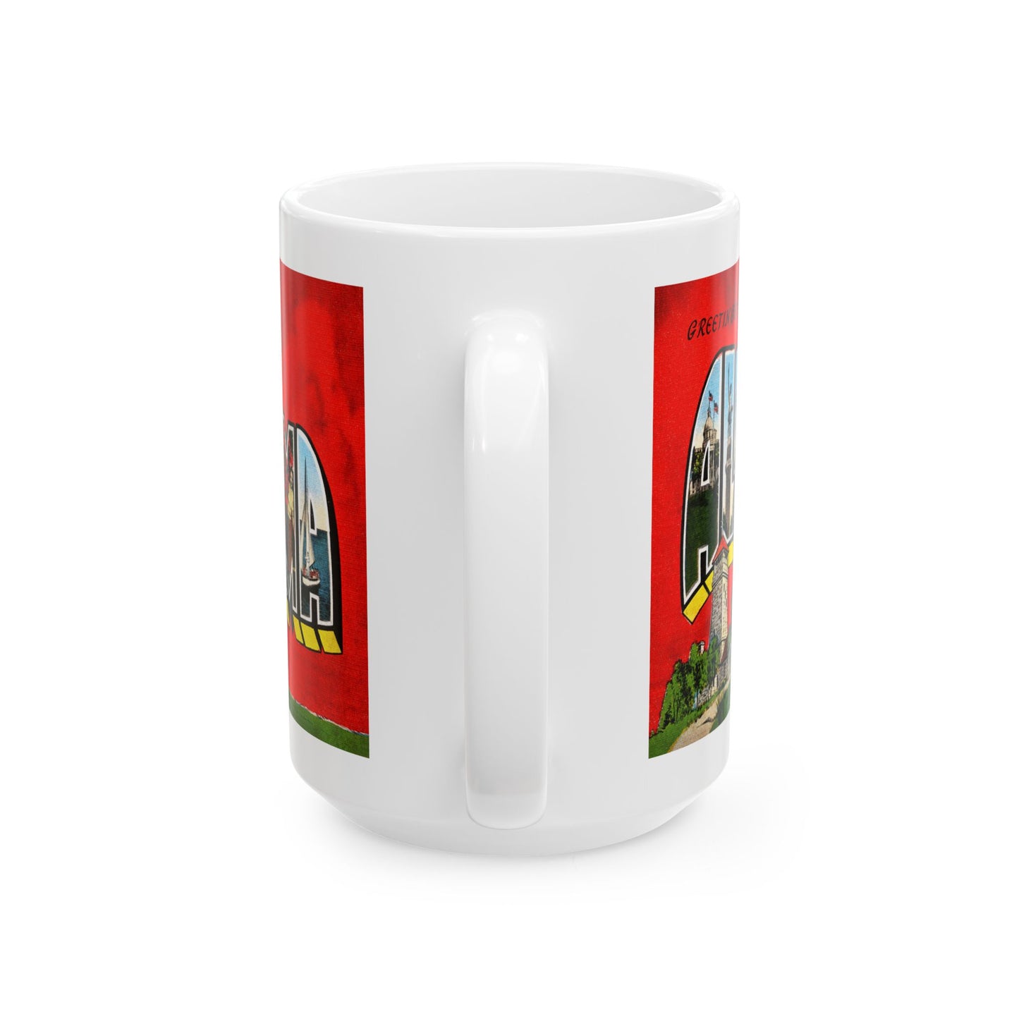 Memebly Colorful Greetings from Alabama Coffee Mug