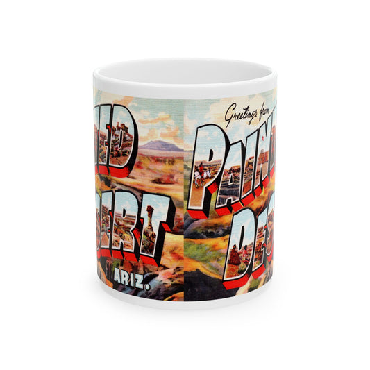 Memebly Vintage Greetings from Painted Desert AZ Coffee Mug