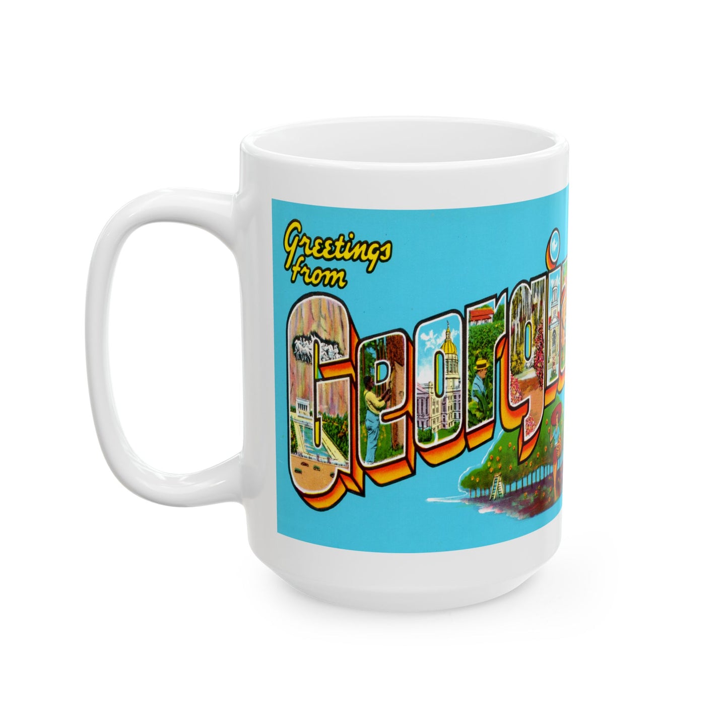 Memebly Retro Greetings from Georgia GA Coffee Mug