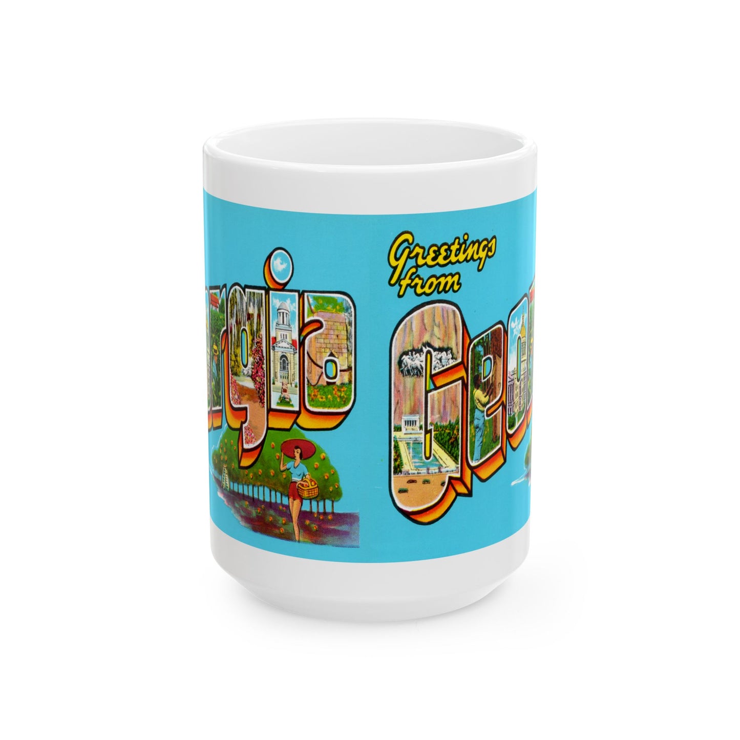 Memebly Retro Greetings from Georgia GA Coffee Mug