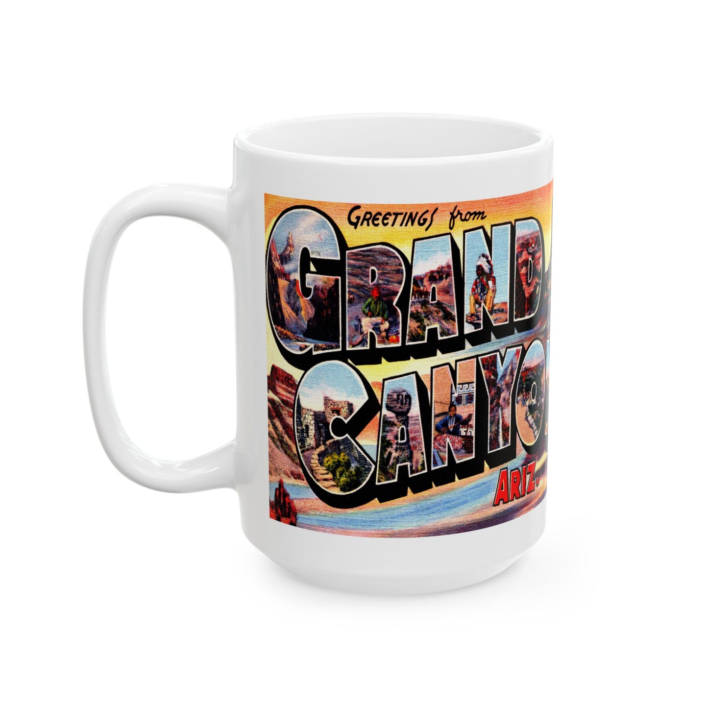 Memebly Vintage Greetings from Grand Canyon AZ Coffee Mug