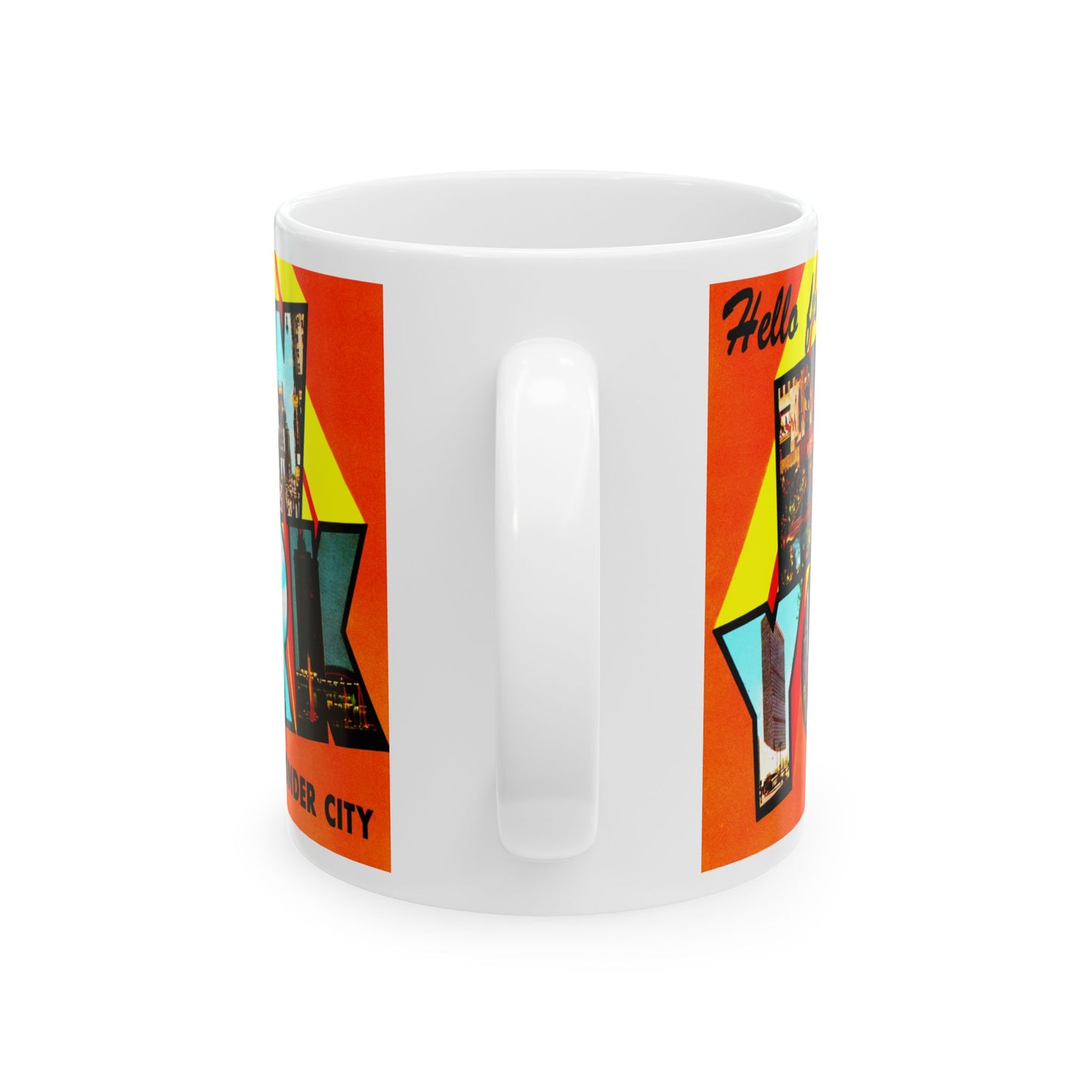 Memebly Retro 1950s Greetings from New York City New York Coffee Mug