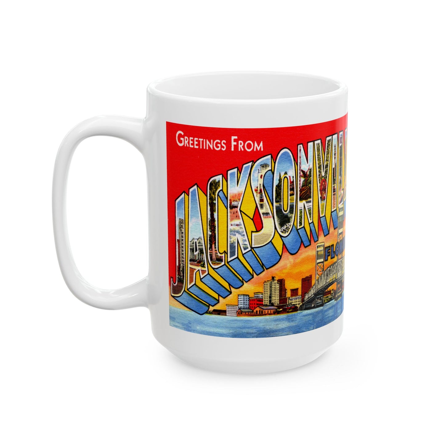 Memebly Deco Greetings from Jacksonville FL Florida Coffee Mug